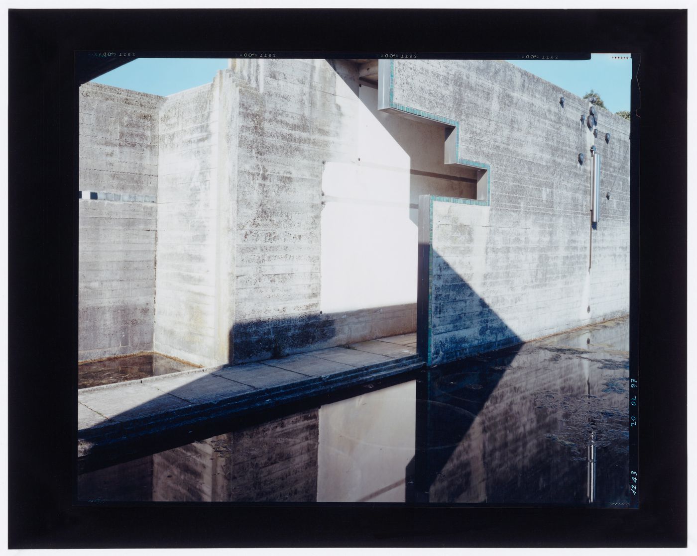 Looking northwest, Carlo Scarpa's Tomba Brion, San Vito d'Altivole, Italy