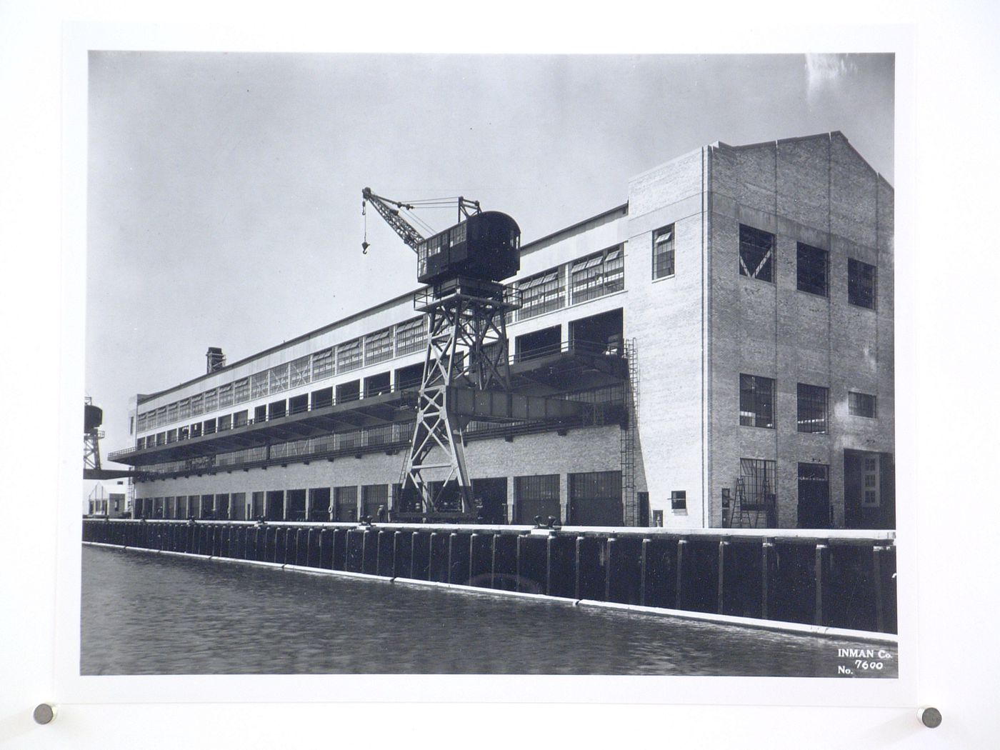 View of the north and west façades of the Assembly Building, Ford Motor Company Automobile Assembly Plant, Long Beach, California