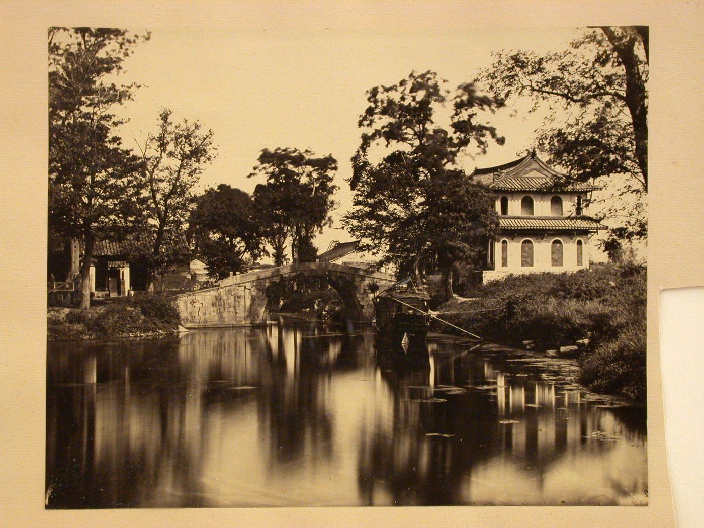 View in the public garden, Kiating (Leshan), Sichuan, China