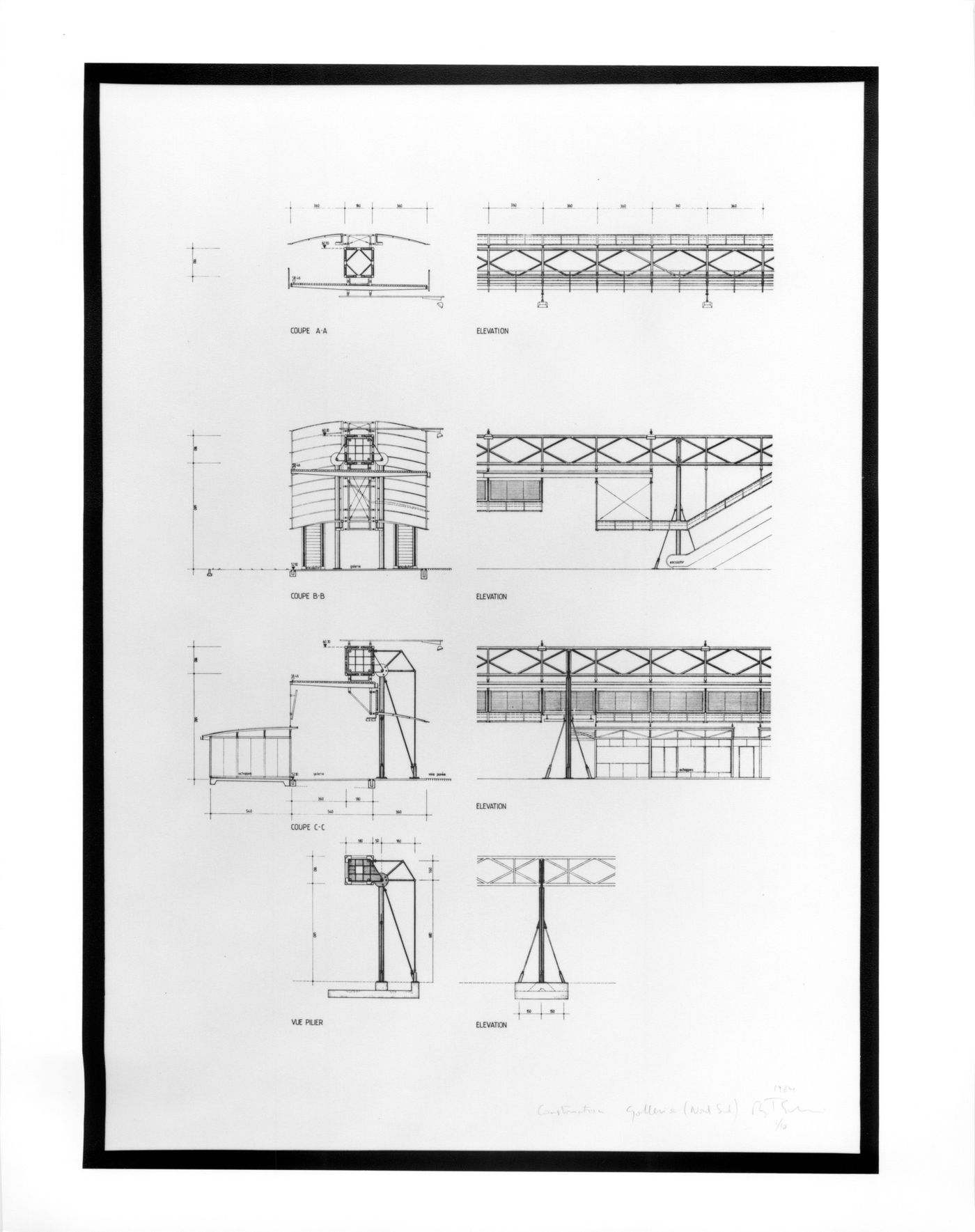 Parc de la Villette - Galleria Sections