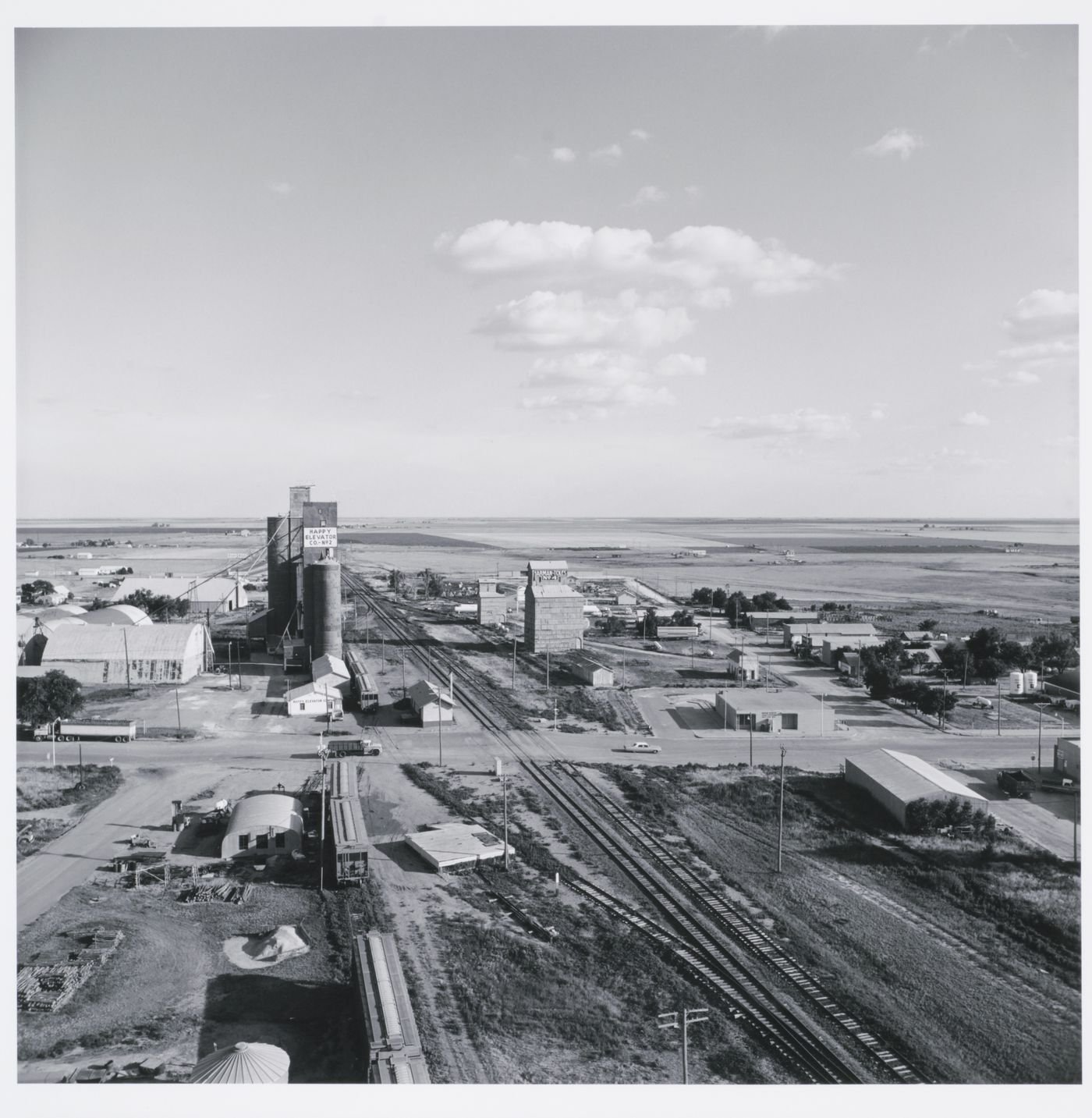 Landscape from a grain elevator, Happy, Texas 1975