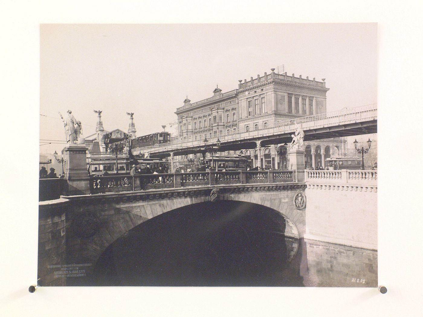 View of the elevated railway system and bridge