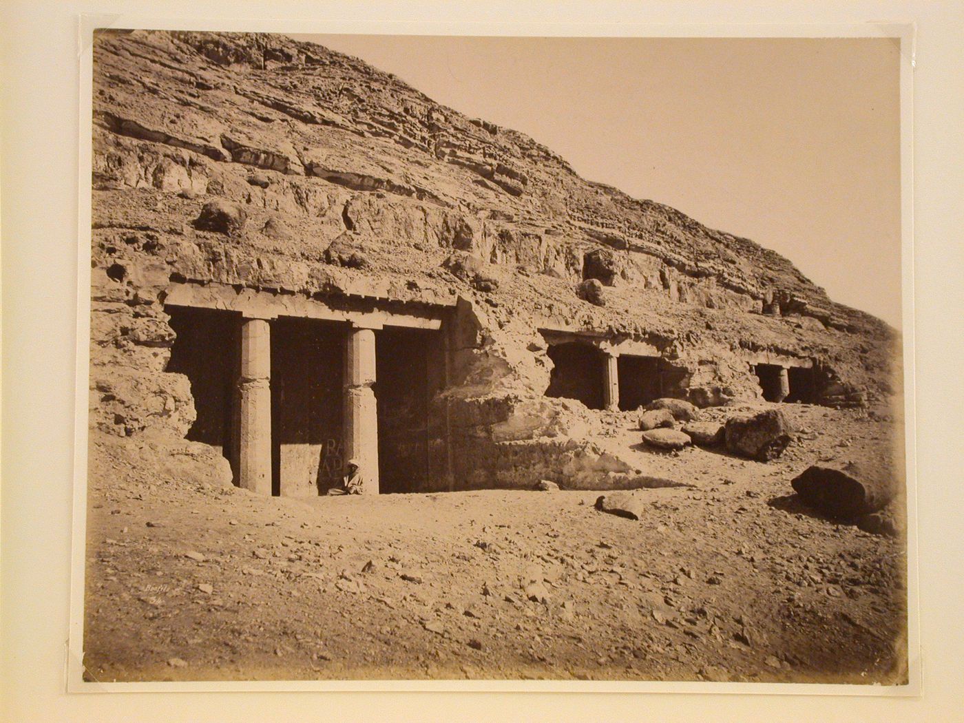 Rock cut tombs at Beni-Hassan, Egypt