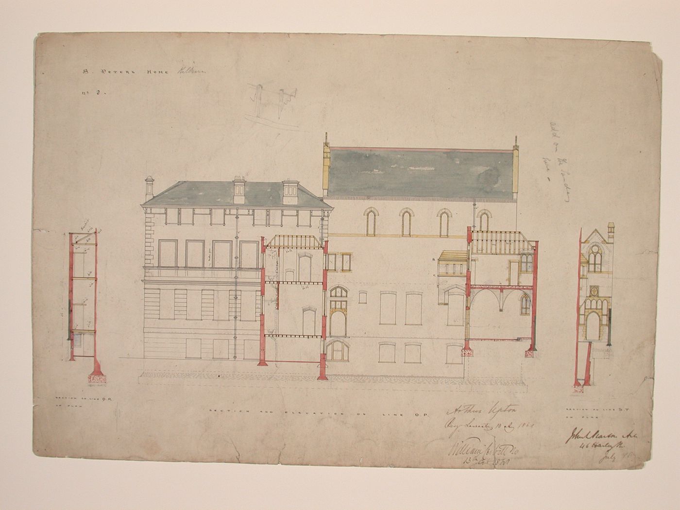 St. Peter's Home, Kilburn: First floor plan