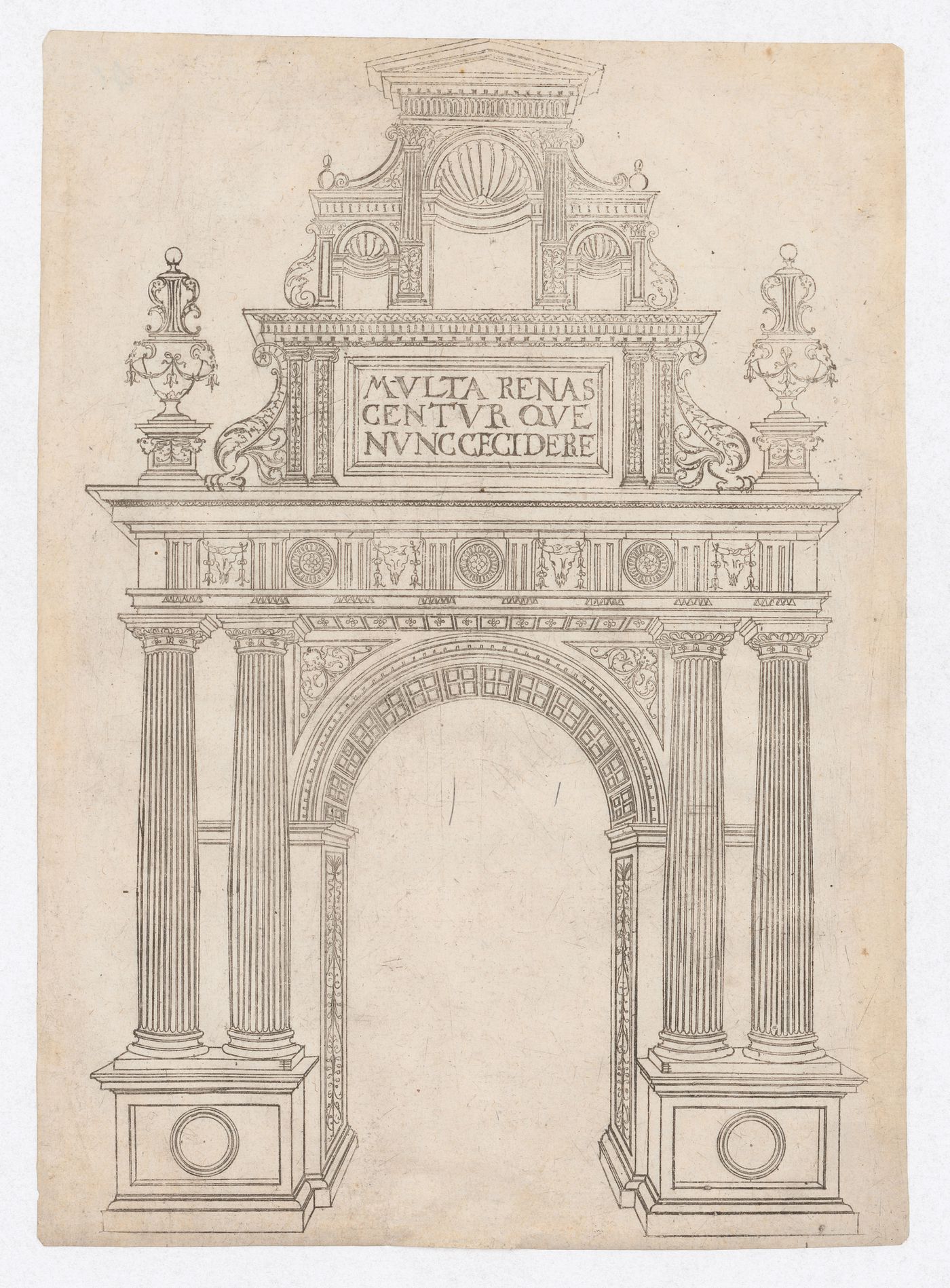 Design for a triumphal arch