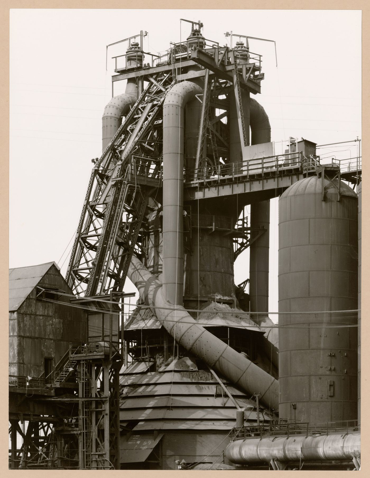 View of a blast furnace head of the U.S. Steel Duquesne Plant ...