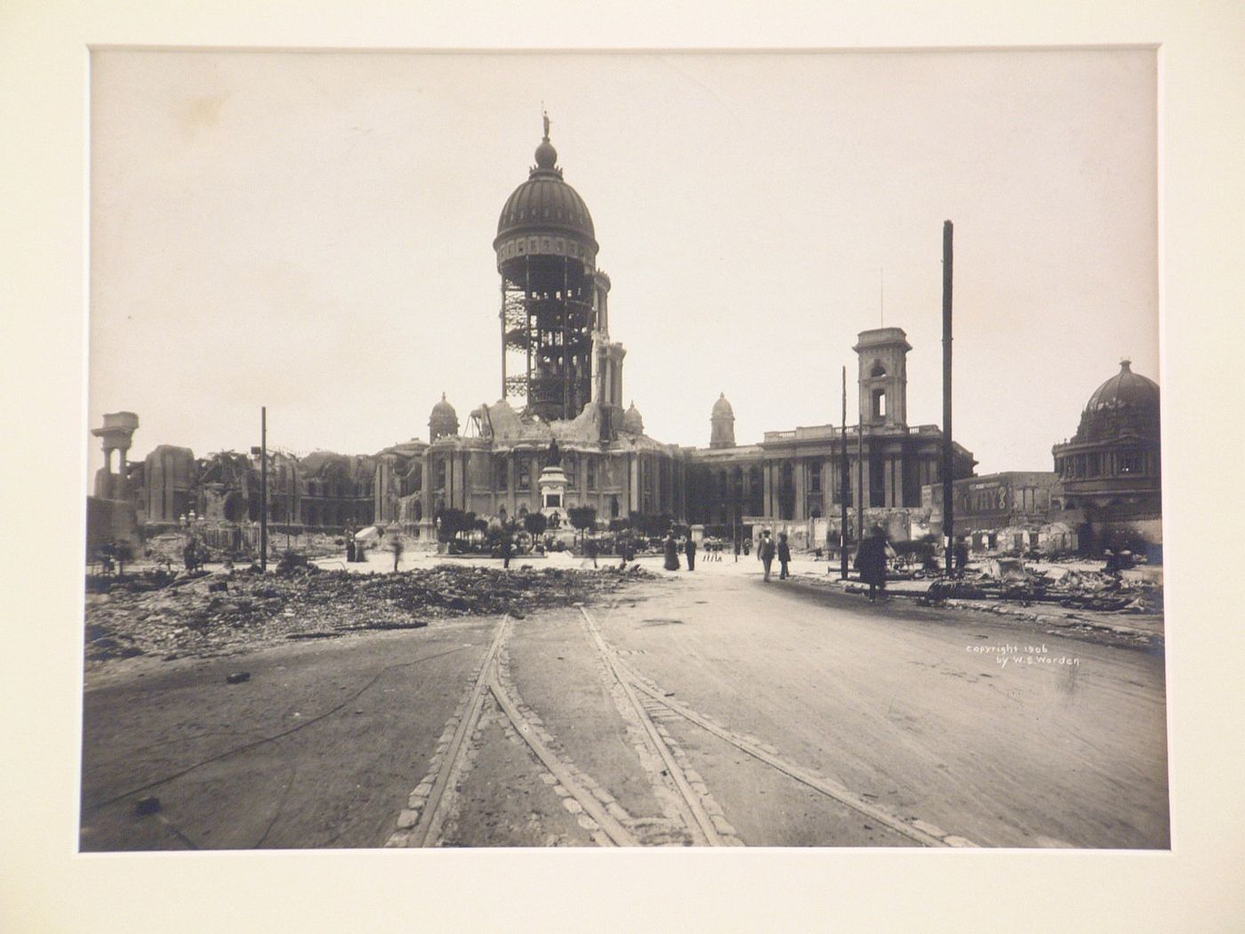 San Francisco, California: City Hall destroyed by earthquake, April 18, 5:13 A.M., 1906