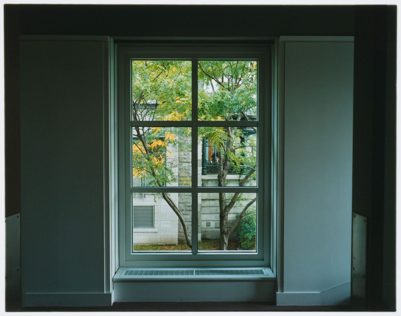 View on the Conservatory from a window of the Theatre Loggia, Canadian Centre for Architecture, Montréal