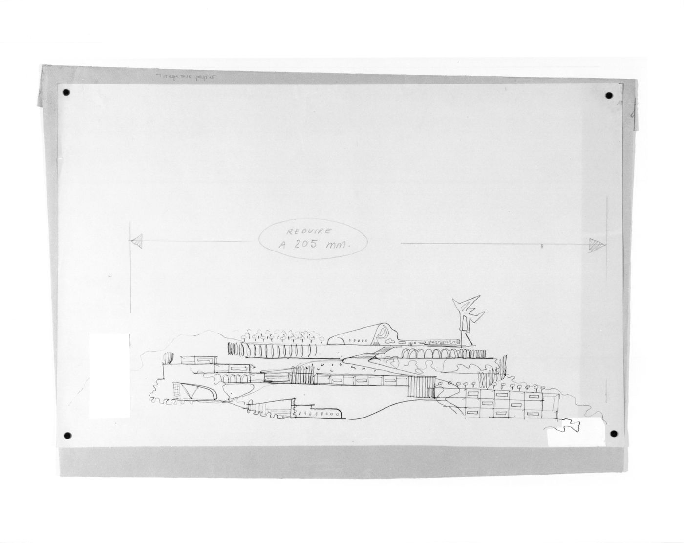 Site elevation for Village Polychrome, near Biot, France