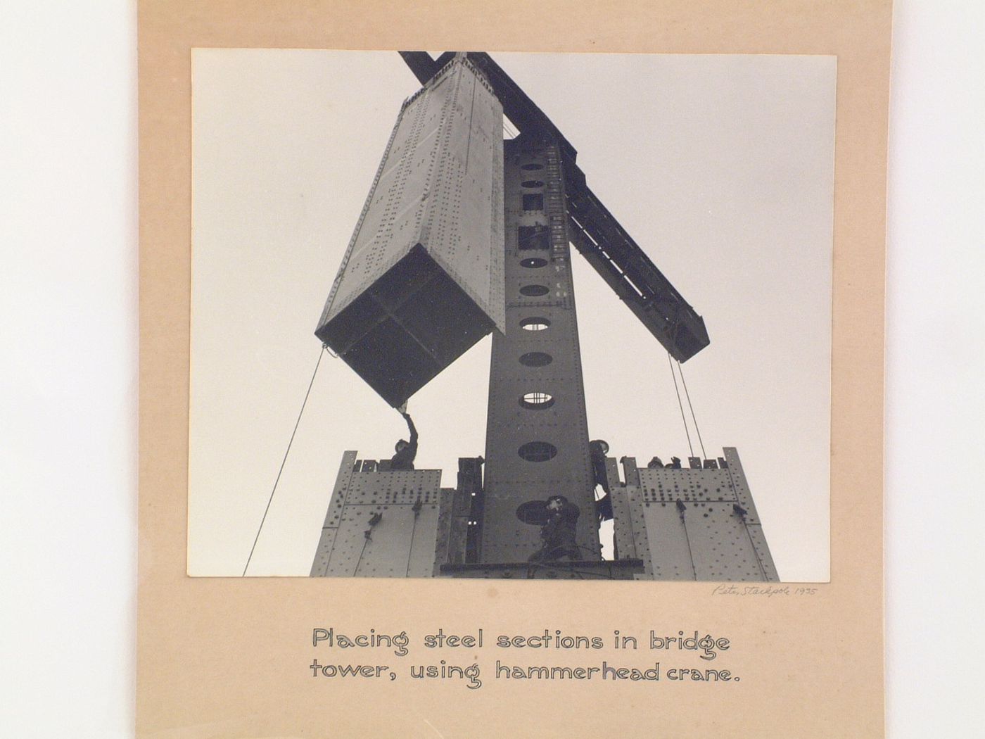 Oakland Bay Bridge under construction, San Francisco, California