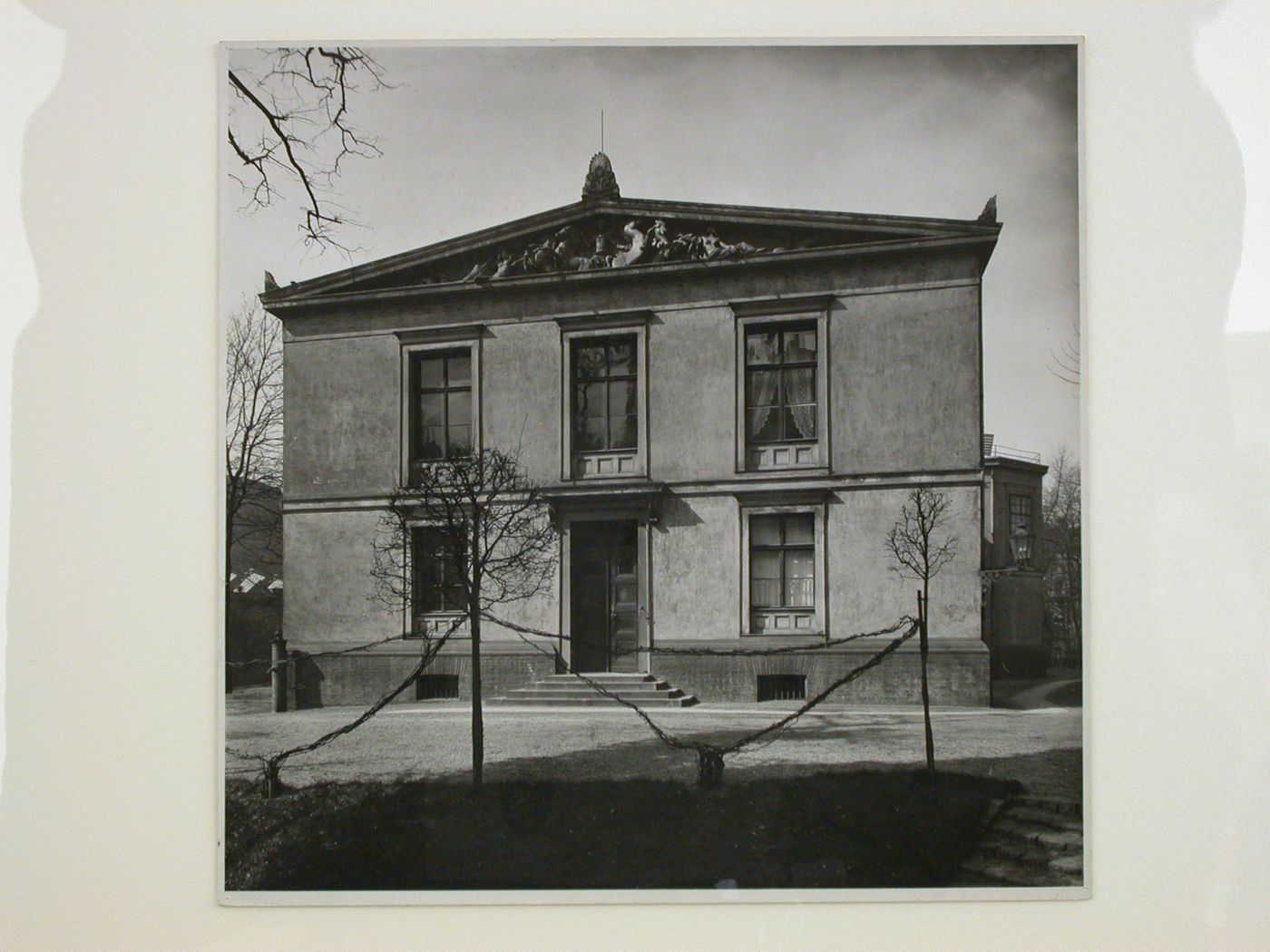 View of the Berlin Observatory (now demolished) showing the principal façade, between Lindenstraße and Friedrichstraße, Kreuzberg, Berlin, Germany