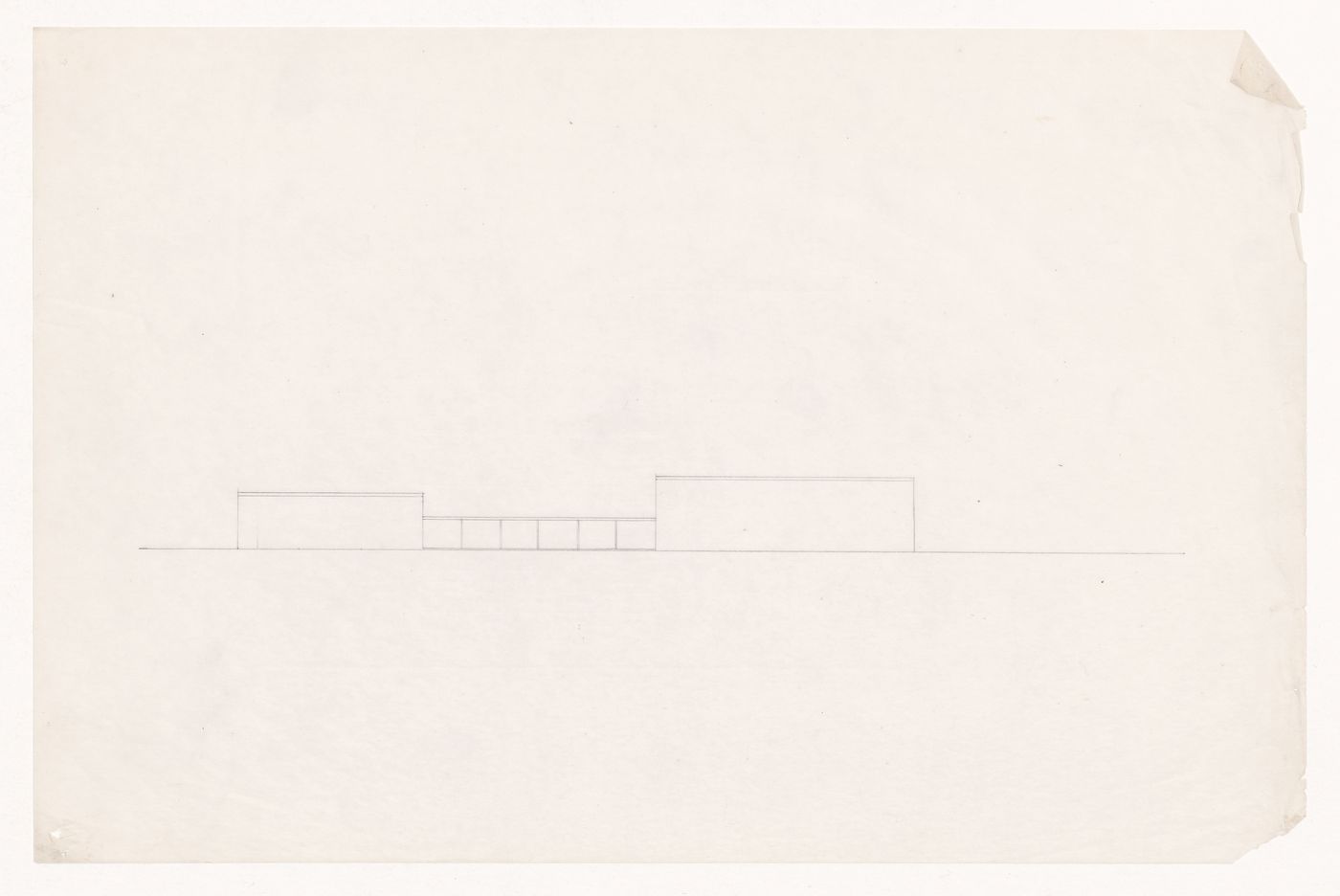 Principal elevation for the Field House, Gymnasium and Natatorium complex