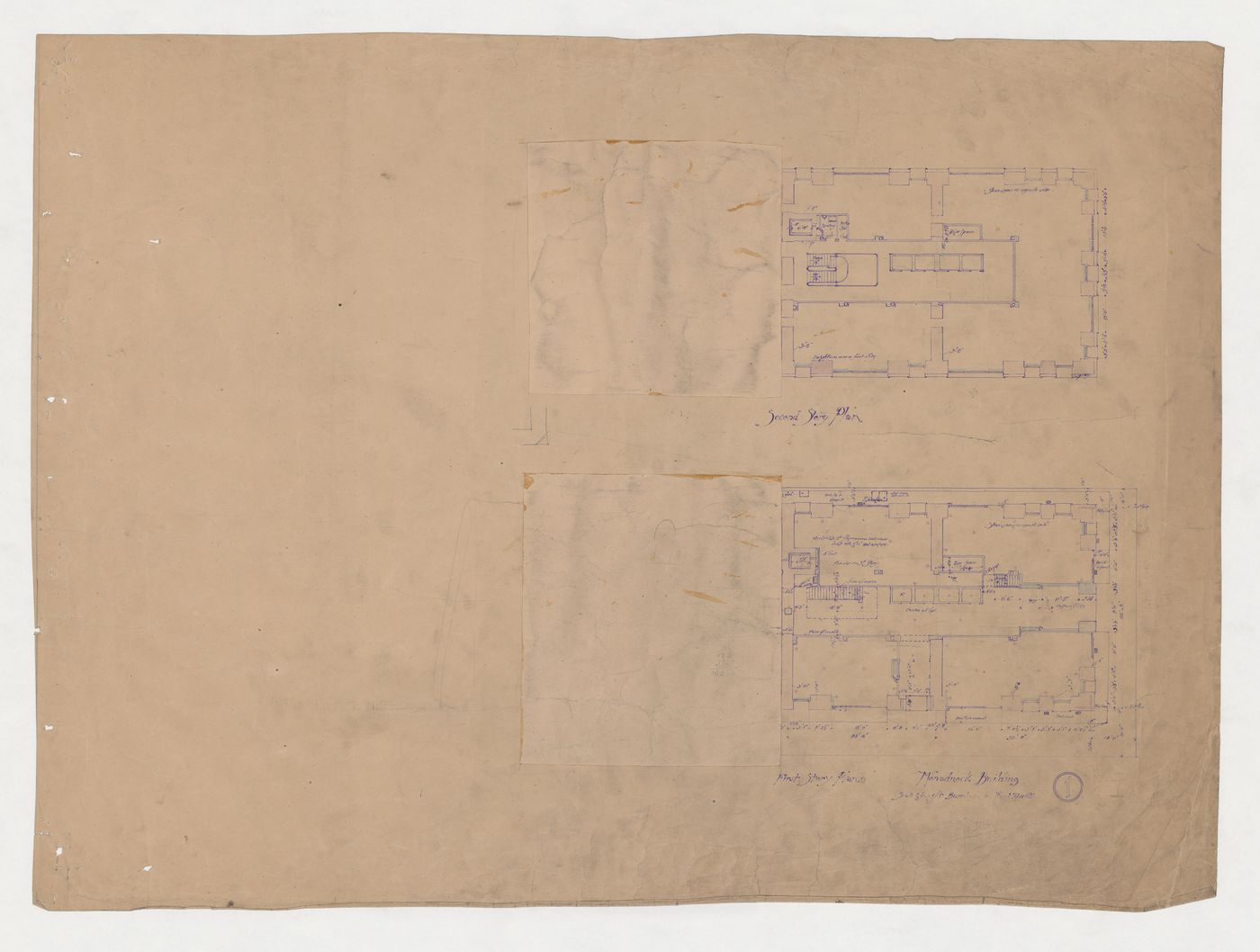 Monadnock Building, Chicago: First and second floor plans