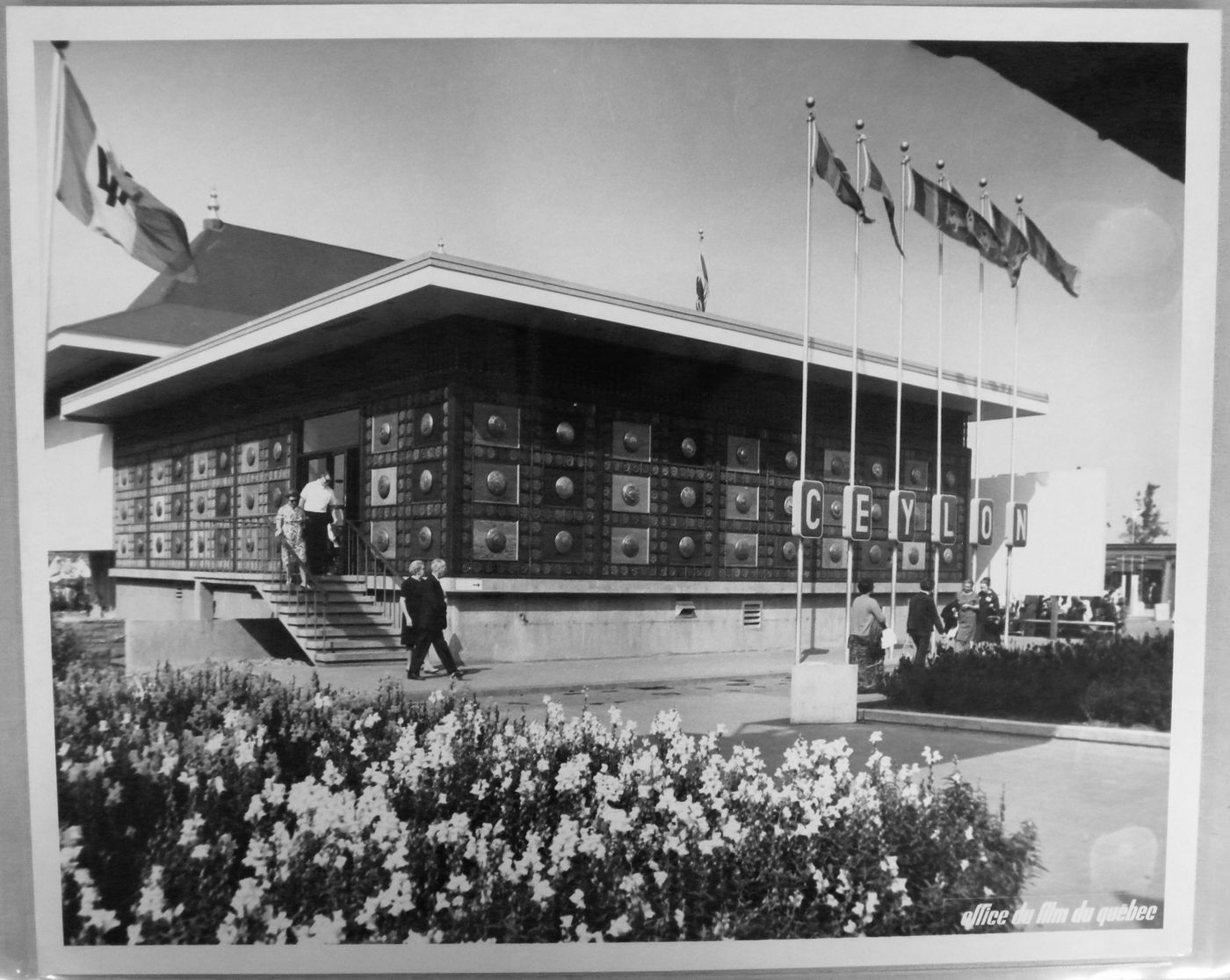 View of the Ceylon Pavilion, Expo 67, Montréal, Québec