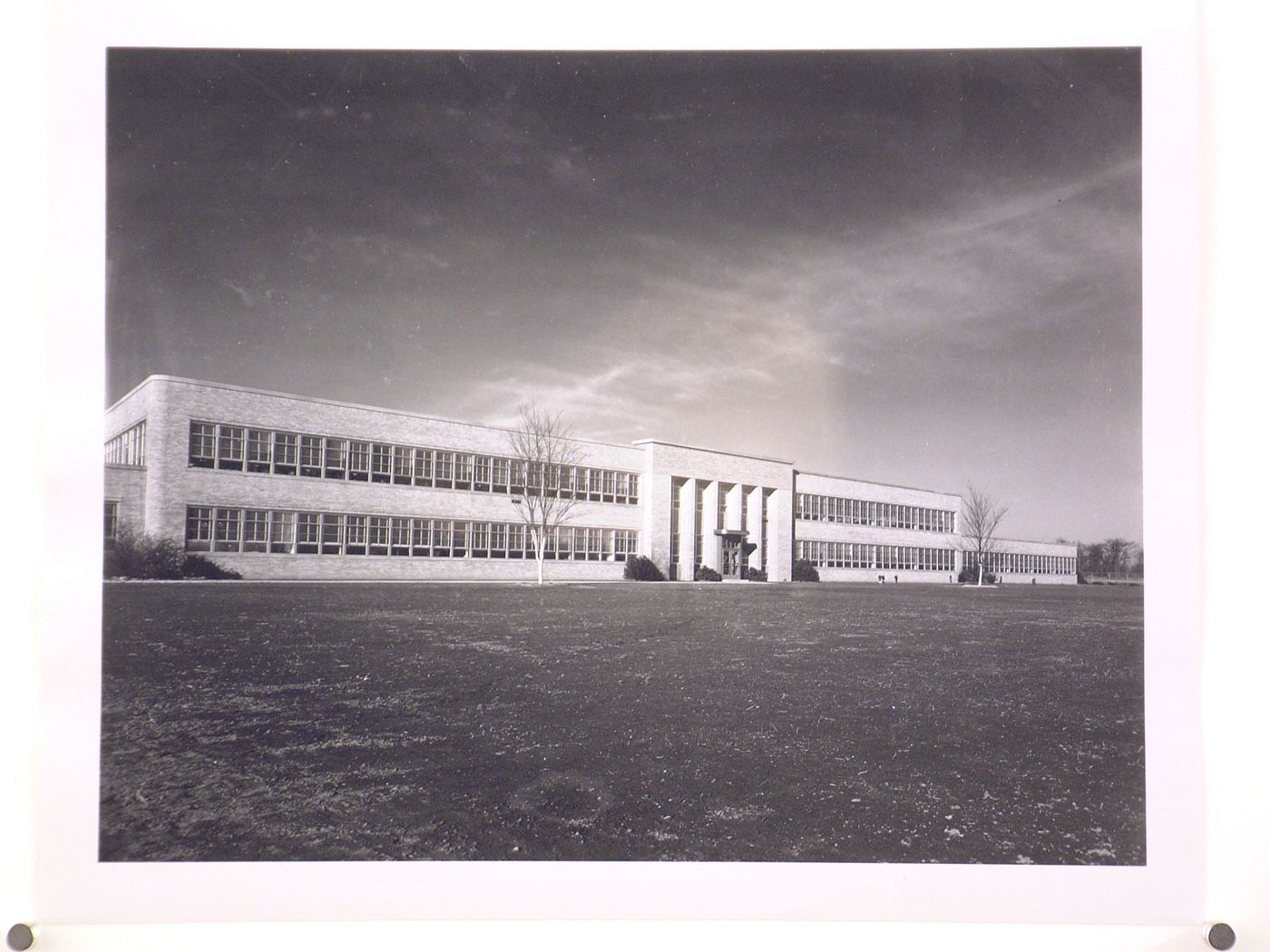 View of the north façade of the Administration Building and east end of the Manufacturing Building, Toledo Scale Company Assembly Plant, Toledo, Ohio