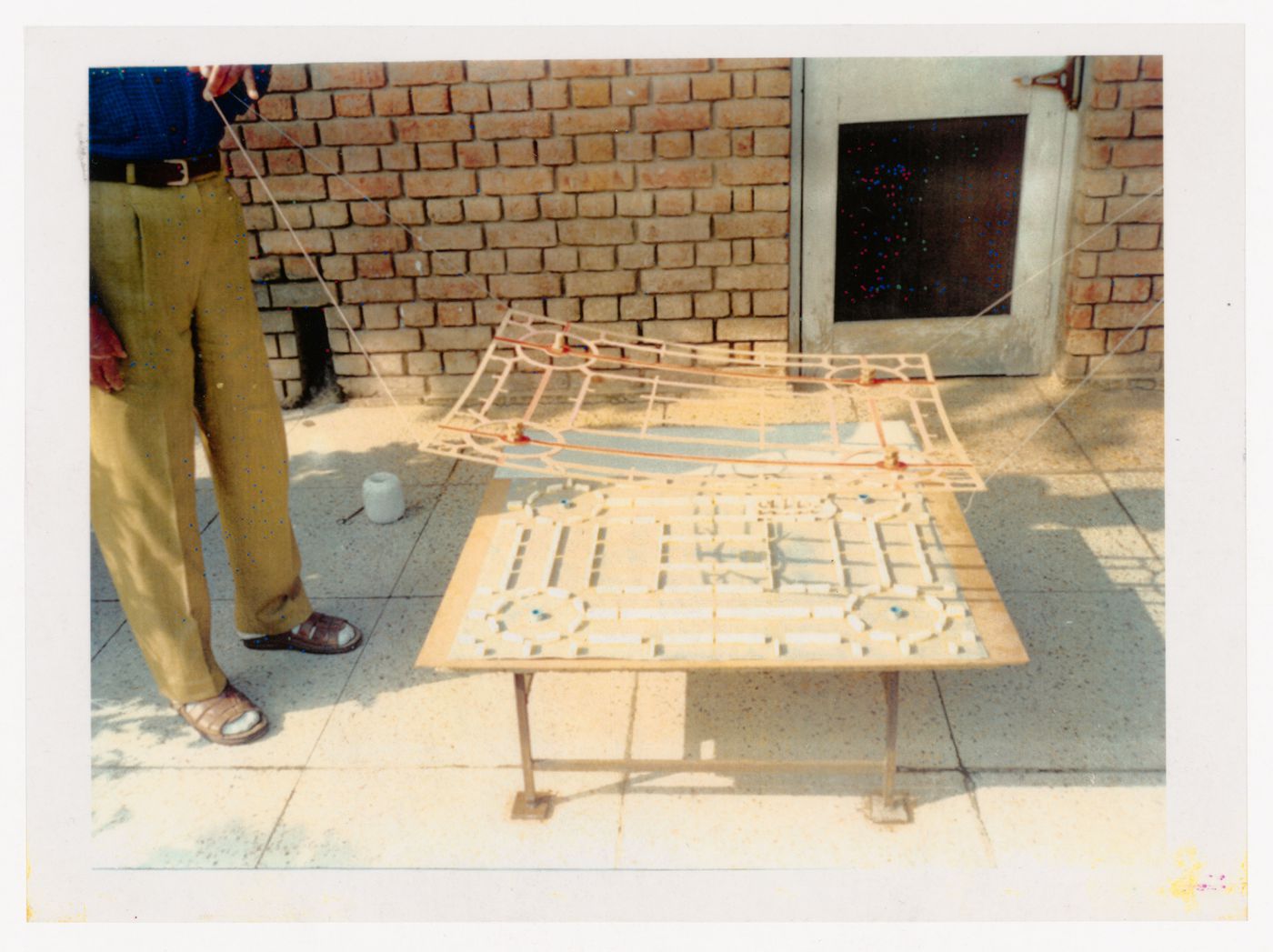 Photograph of model for Linear city, Chandigarh, India