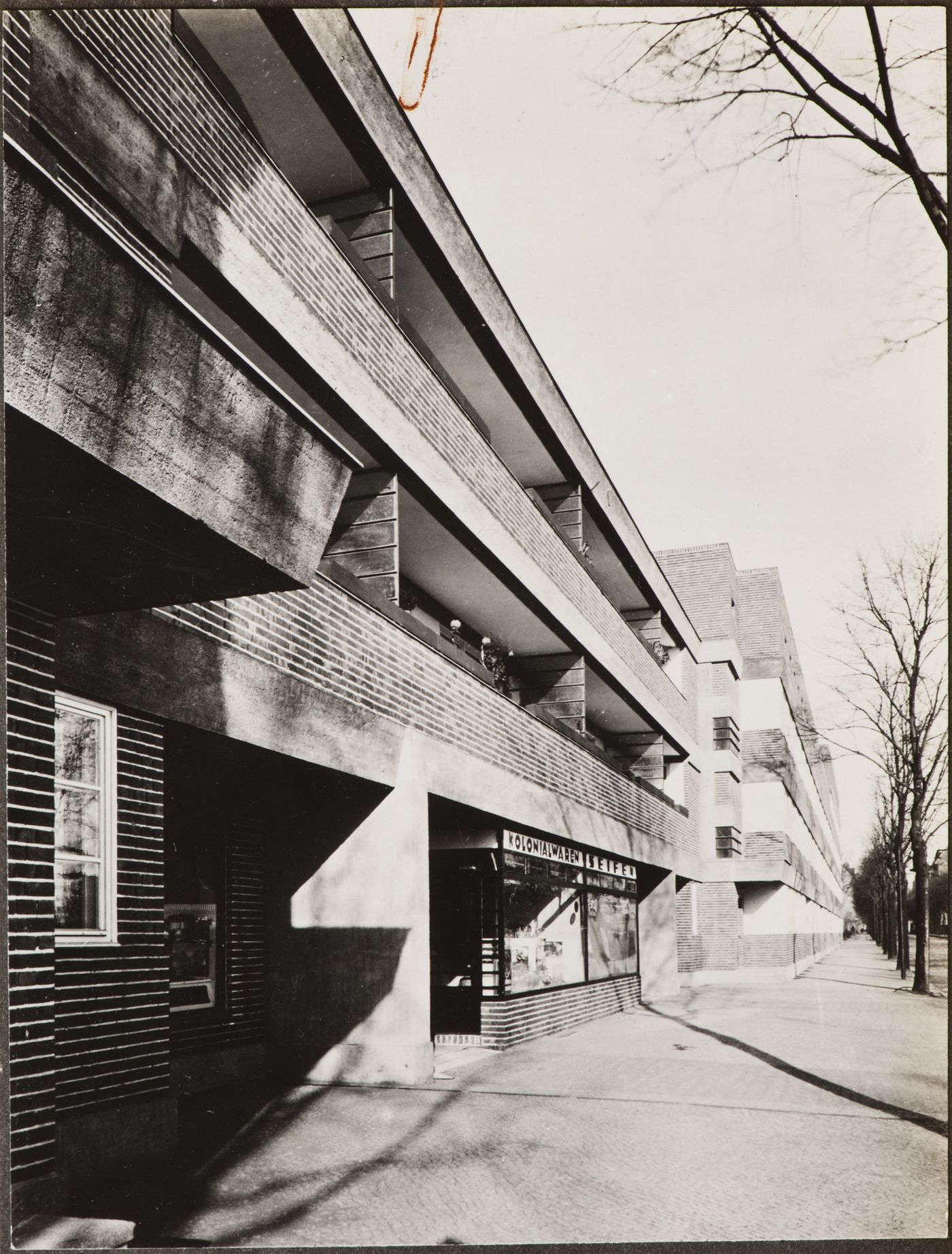 View of the block building "Sonnenhof", Berlin-Lichtenberg, Germany