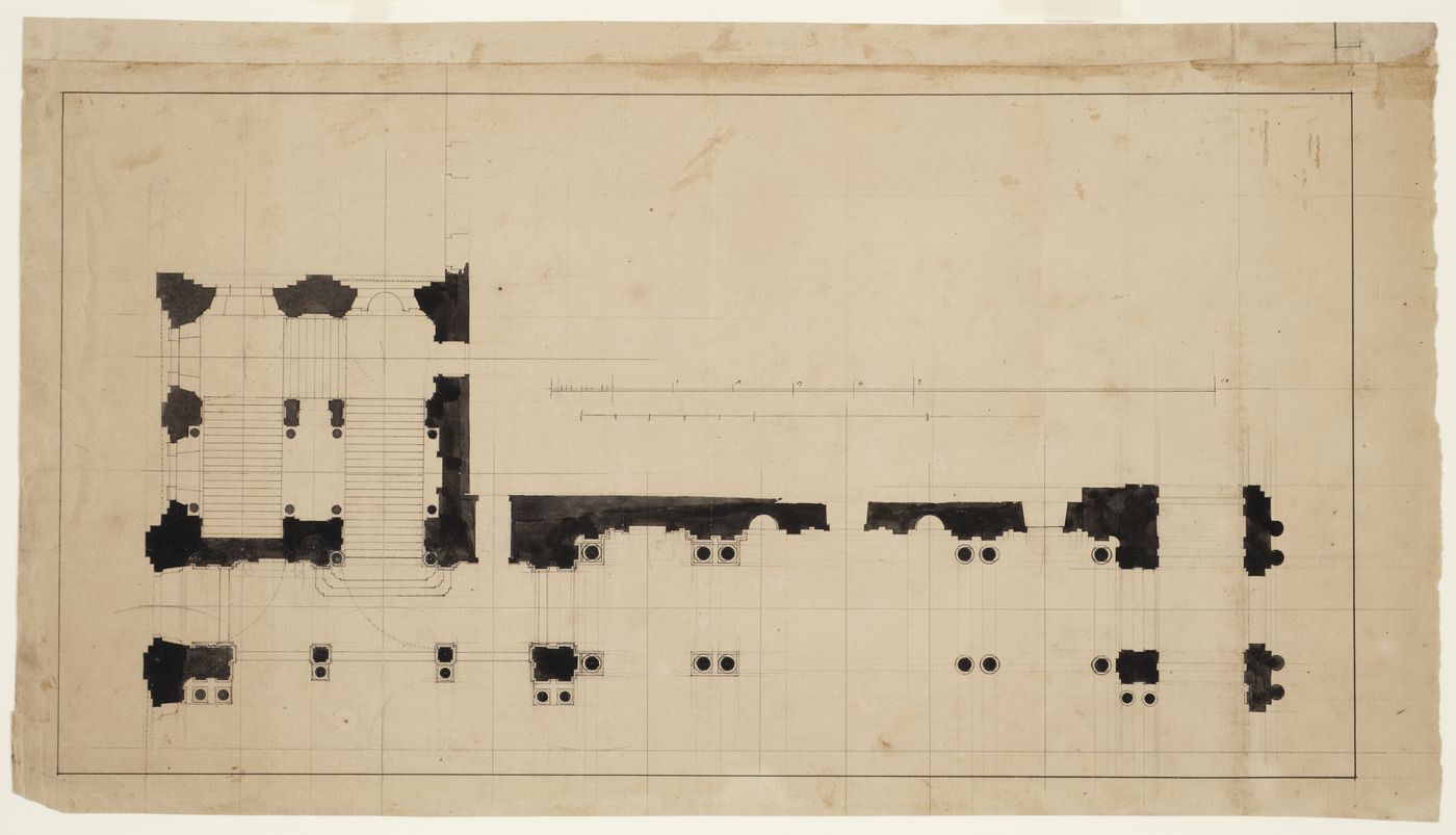 Partial plan for Castello di Rivoli, Turin