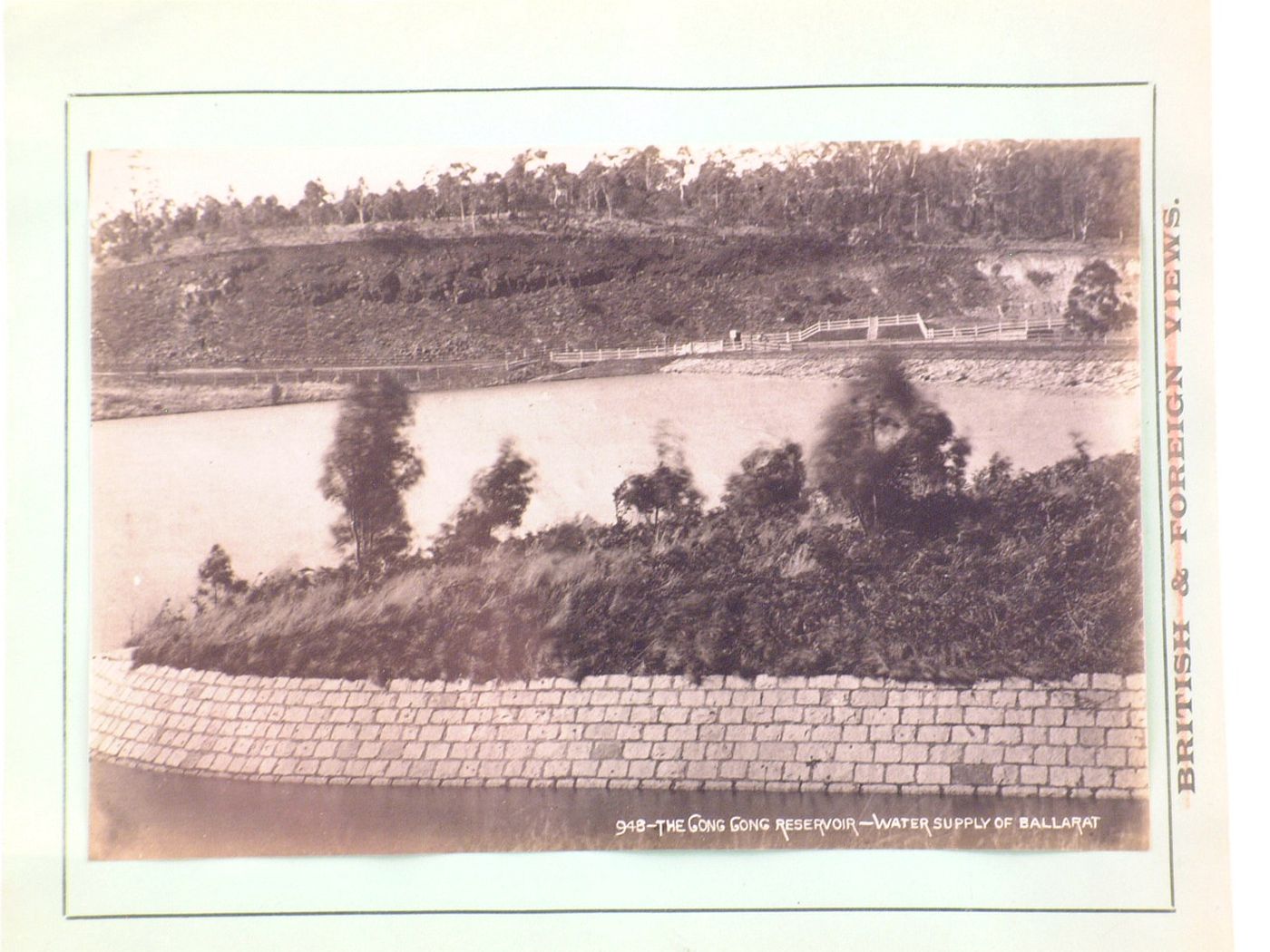 View of the Gong Gong Reservoir, Ballarat, Australia