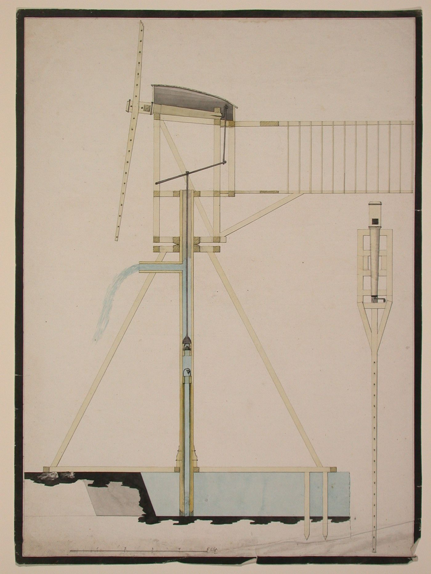 Design for a wind-driven water pump
