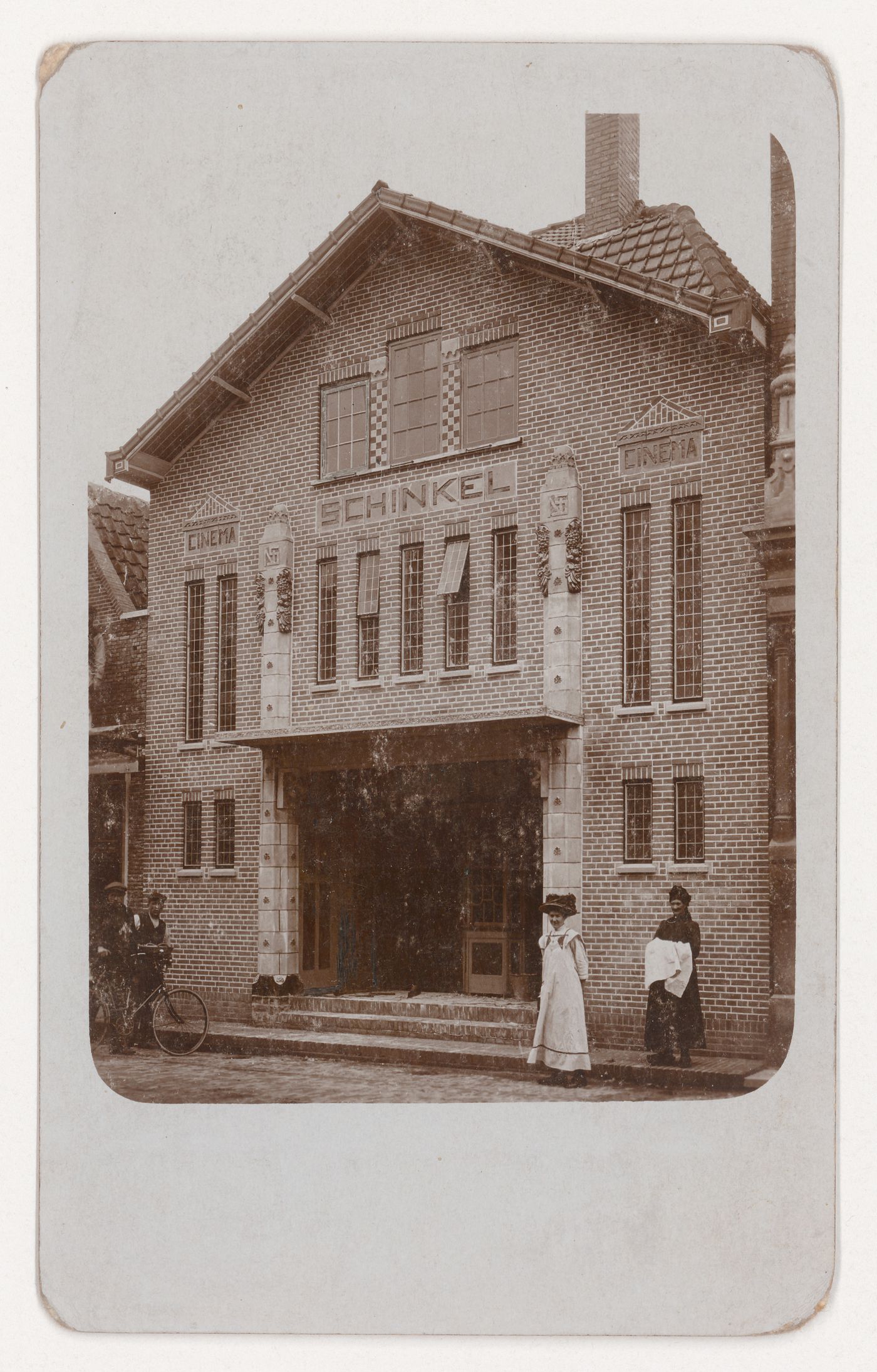 View of the principal façade of Schinkel Cinema, Purmerend, Netherlands