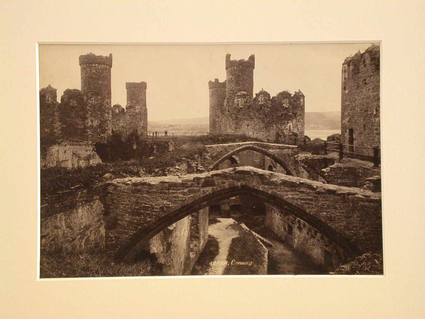 View of ruined castle, Conway, Wales