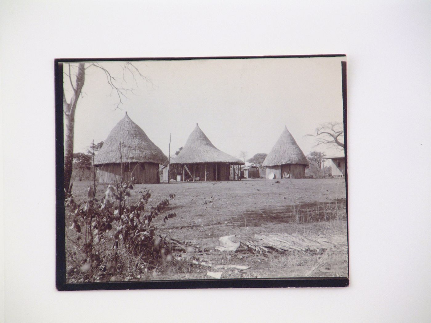 View of Victoria Falls Bridge Construction Camp, also called "Tower's Camp", on the south bank of the Zambezi River, Zimbabwe