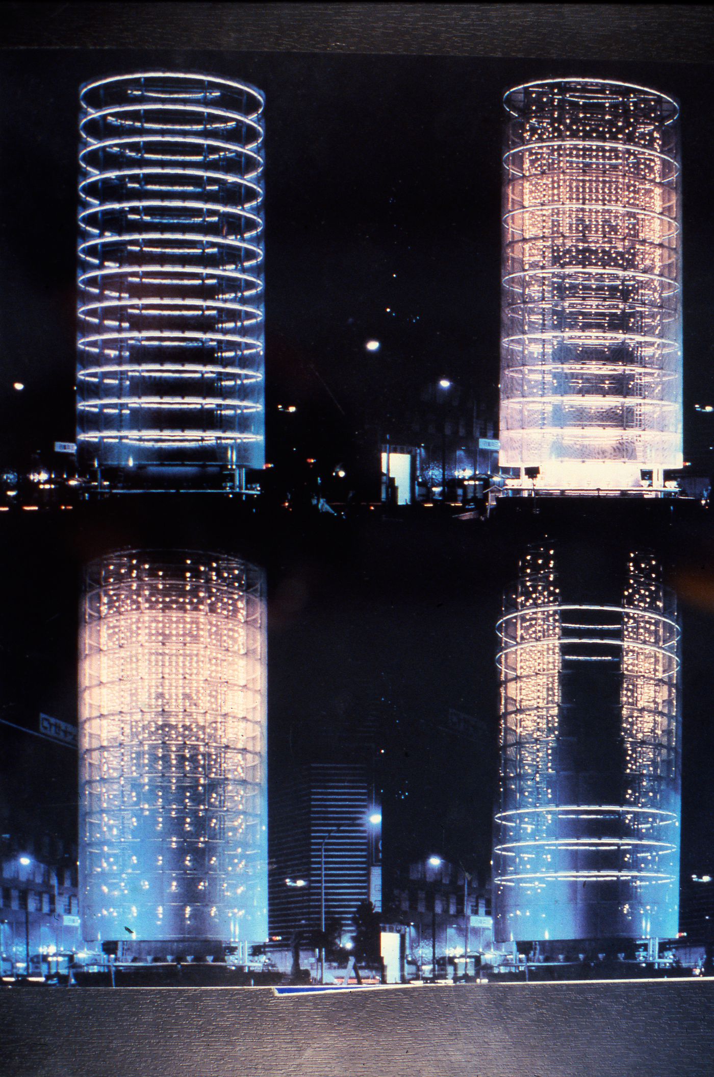 Slide of a photograph of Tower of the Winds, Yokohama, by Toyo Ito