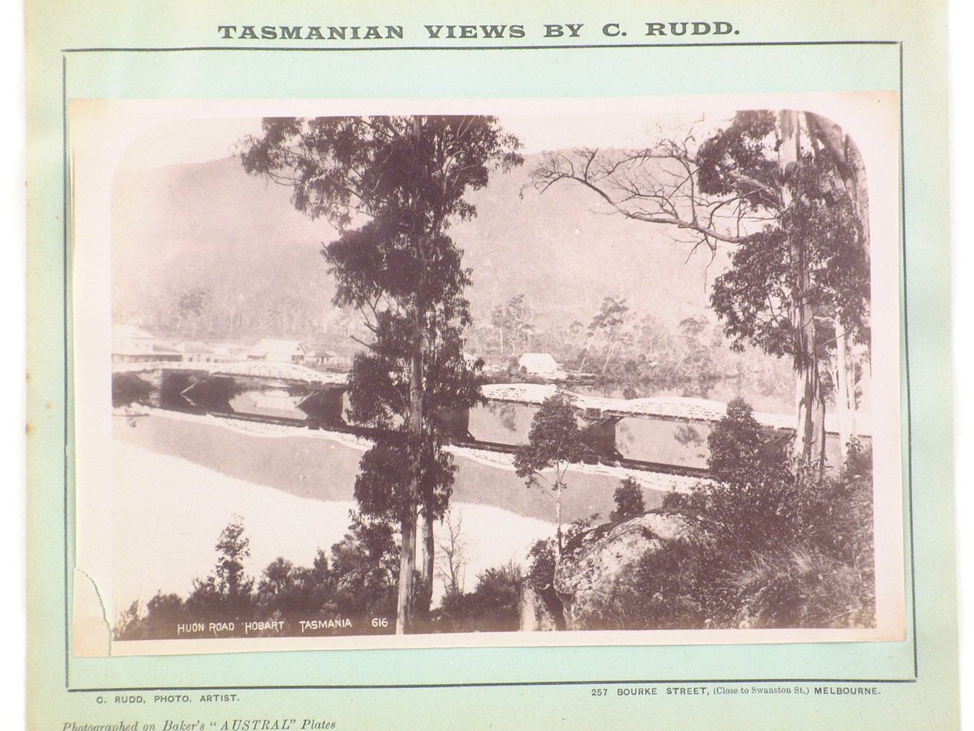 View of a bridge over the Huon River [?], Hobart, Australia