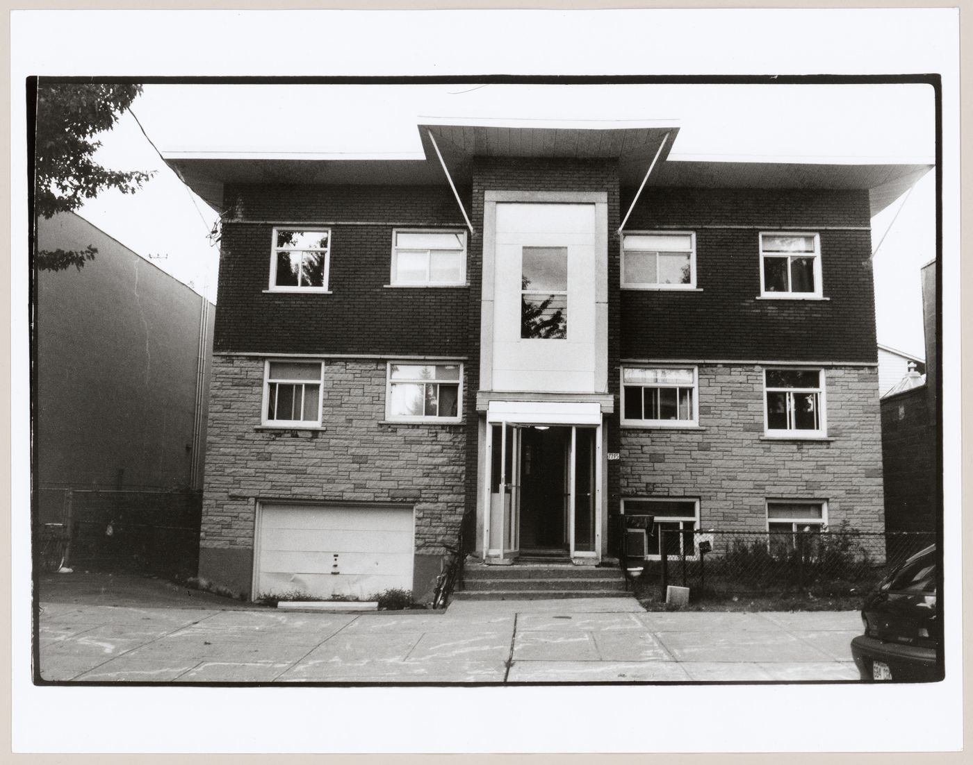 View of an apartment house, Villeray, Montréal, Québec, Canada