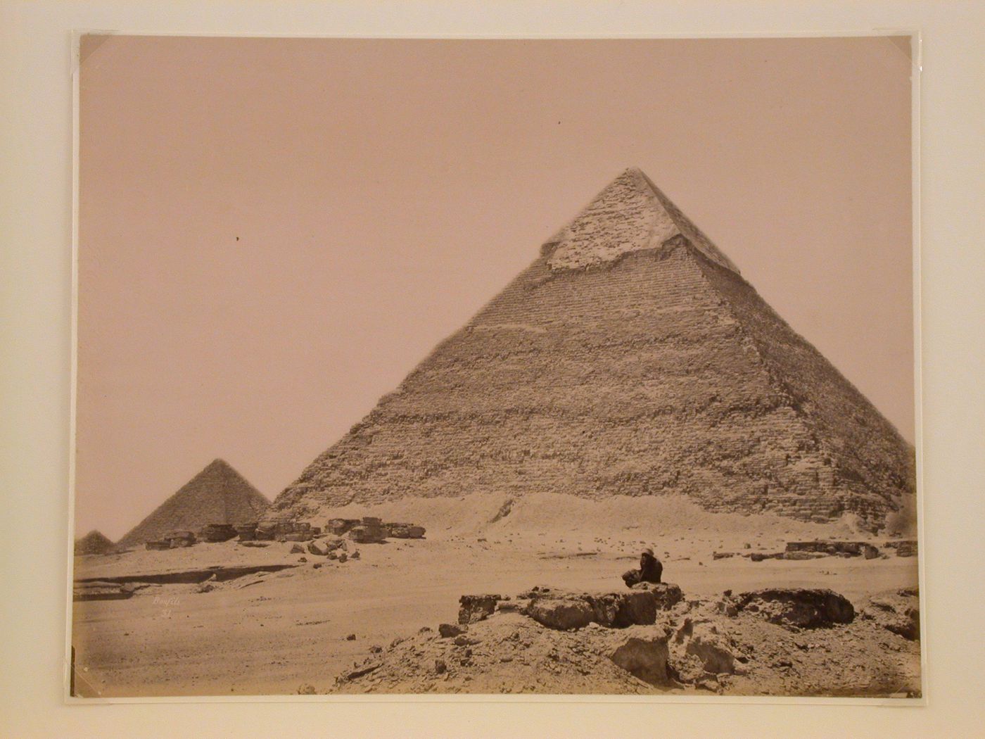 The Pyramids at Giza, with Pyramid of Chephren in foreground