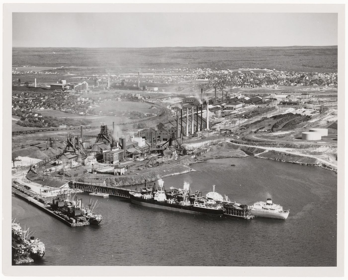 Sydney with Dosco Steel Mill and harbour, Nova Scotia