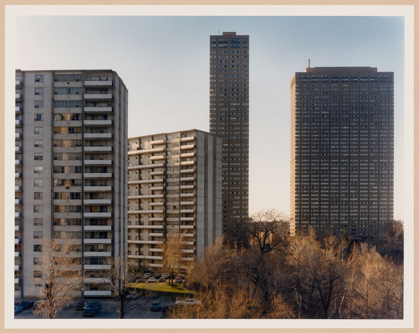 Don Valley: Thorncliffe Park apartment buildings, Don Valley, Toronto, Ontario