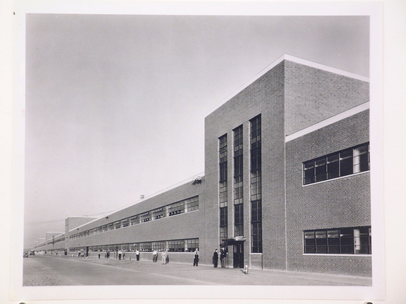 View of the north façade of the Assembly Building, Ford Motor Company Willow Run Bomber Assembly Plant, Willow Run, Michigan