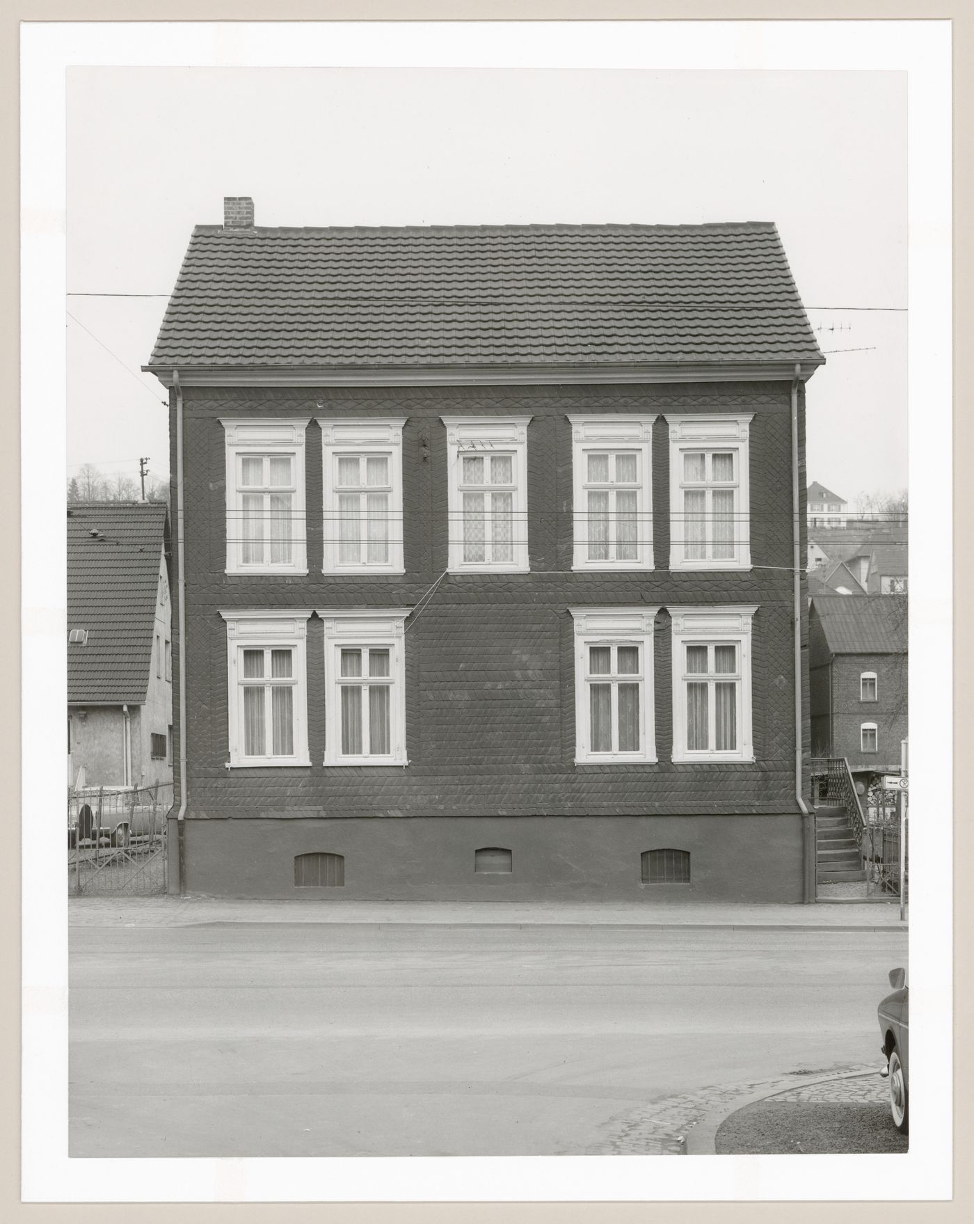 View of the principal façade of the framework house at 119 Weidenauer Straße, Weidenau, Germany