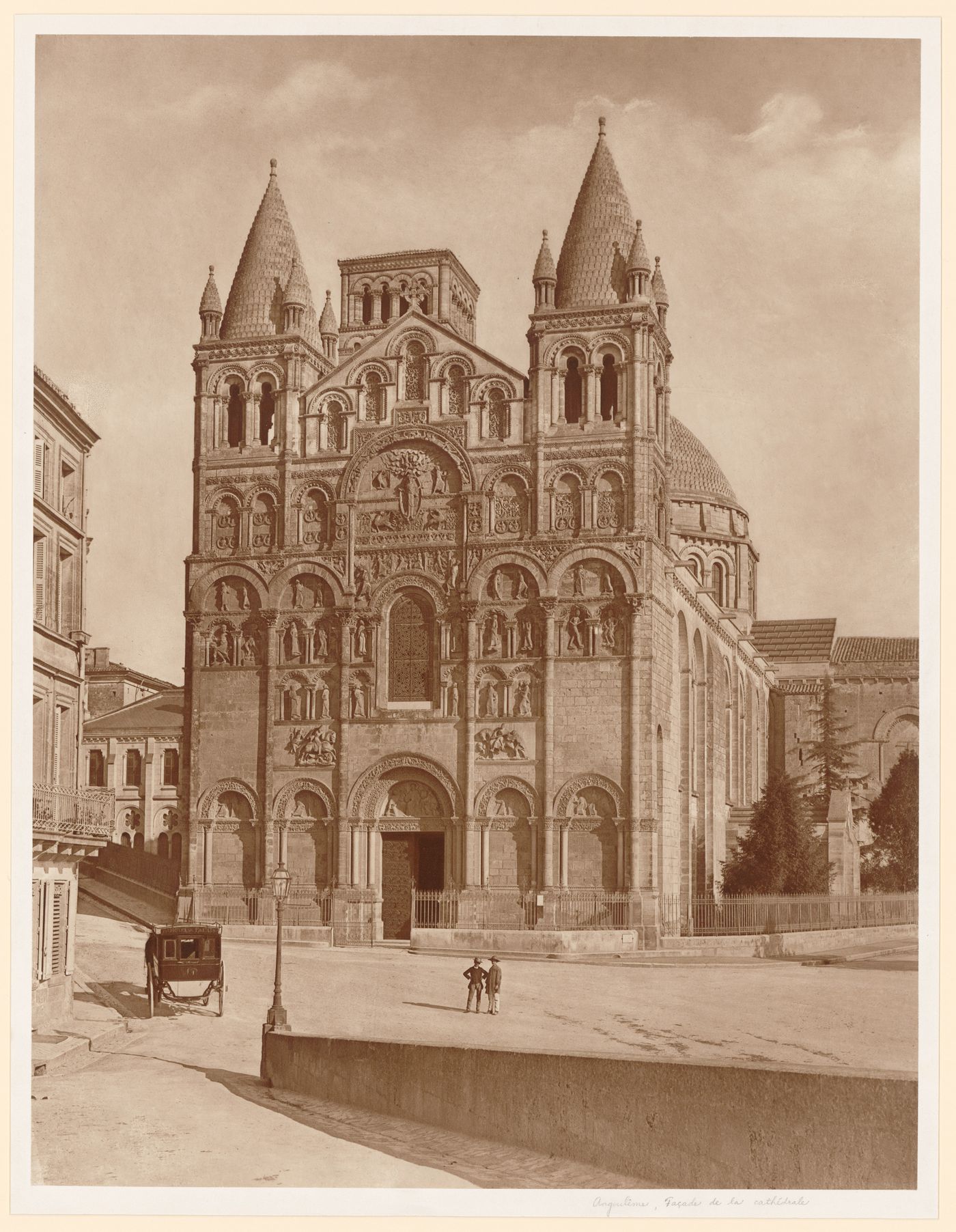 Façade of the Cathedral d'Angoulème [St. Pierre ?], France