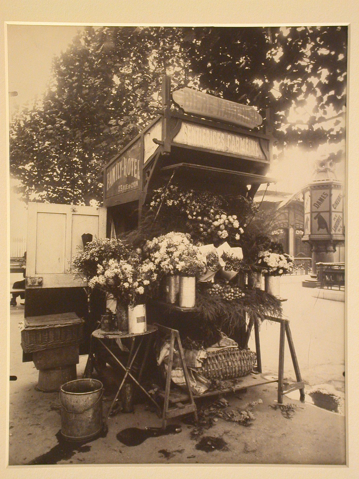 Flower seller's stall, place de la Bastille, Paris,France