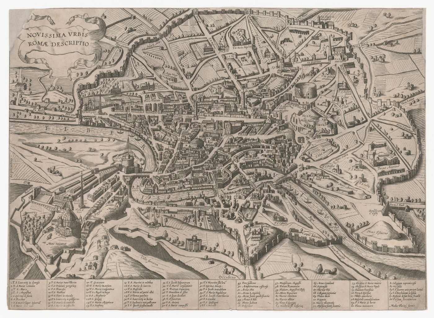 A map of modern Rome