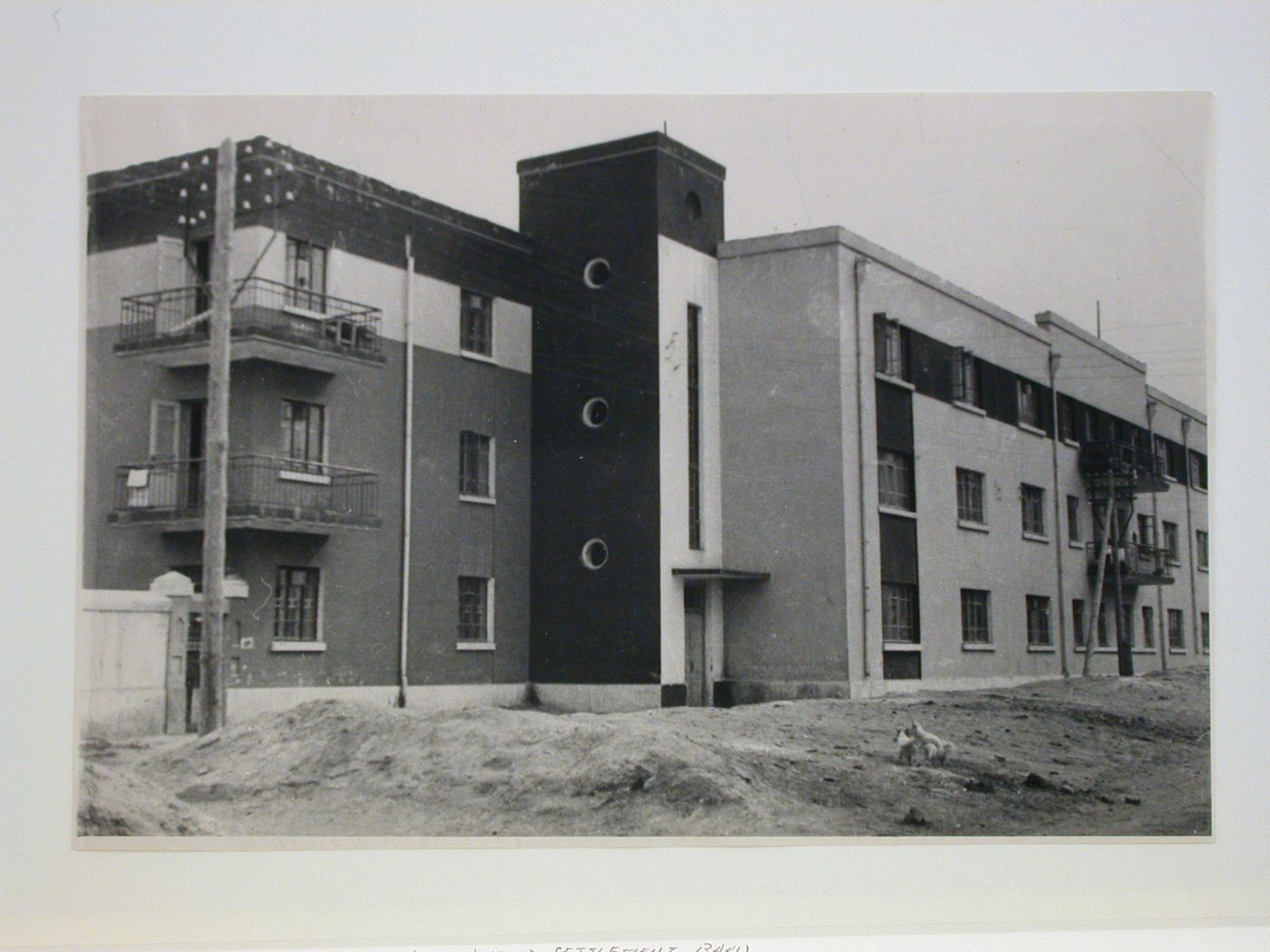 View of housing, Armenikend (Shaumian) settlement, Baku, Soviet Union (now in Azerbaijan)