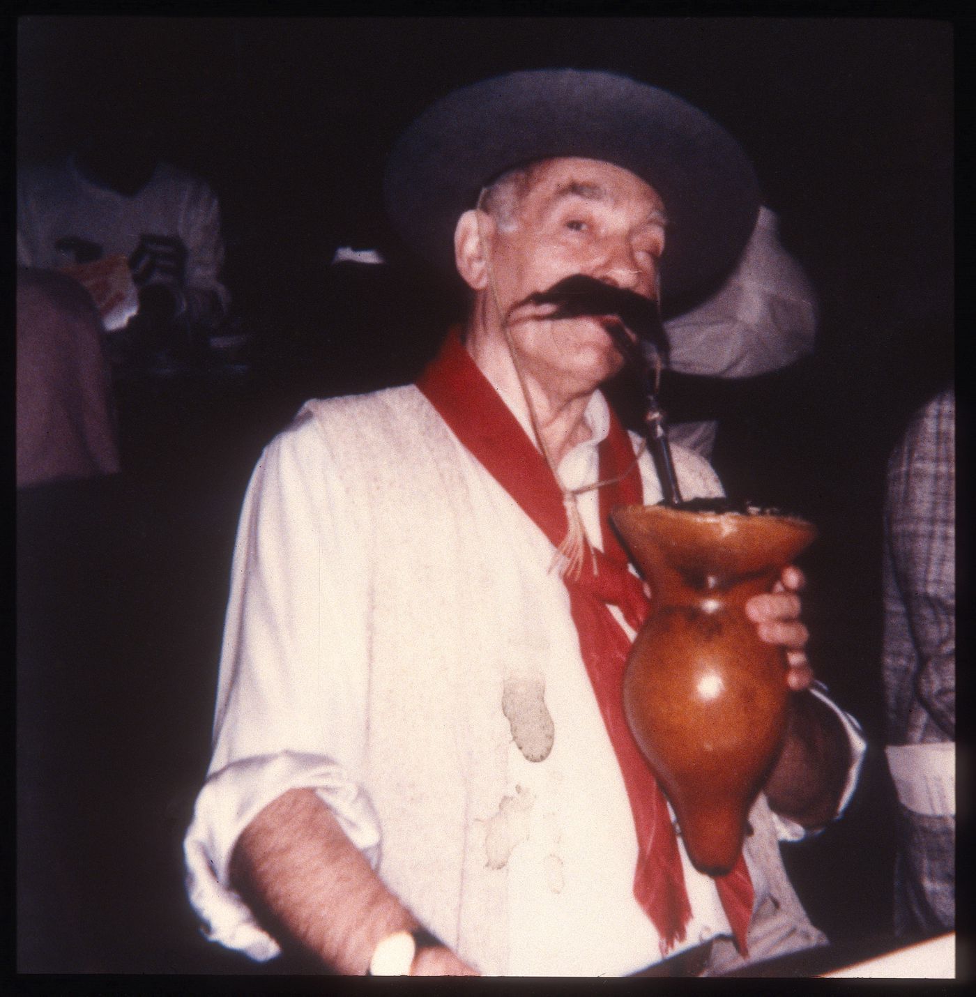 Slide of Lionel March in a costume