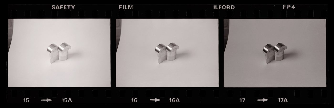 Photographic negatives of blocks