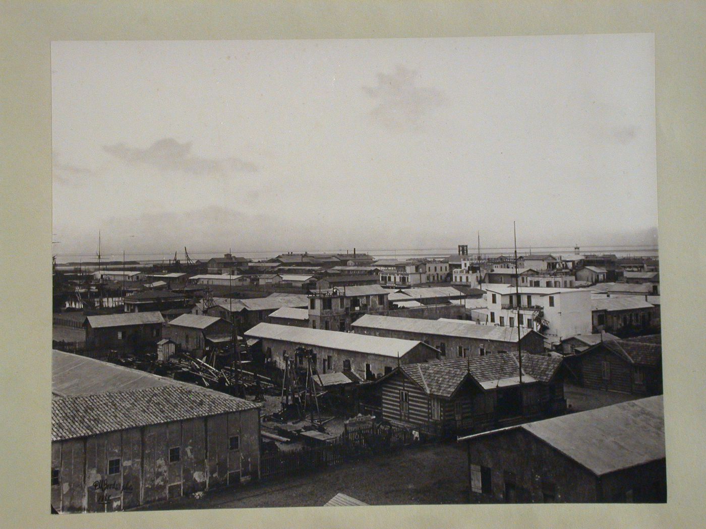 View of Grand Canal from lighthouse, Port Said, Egypt