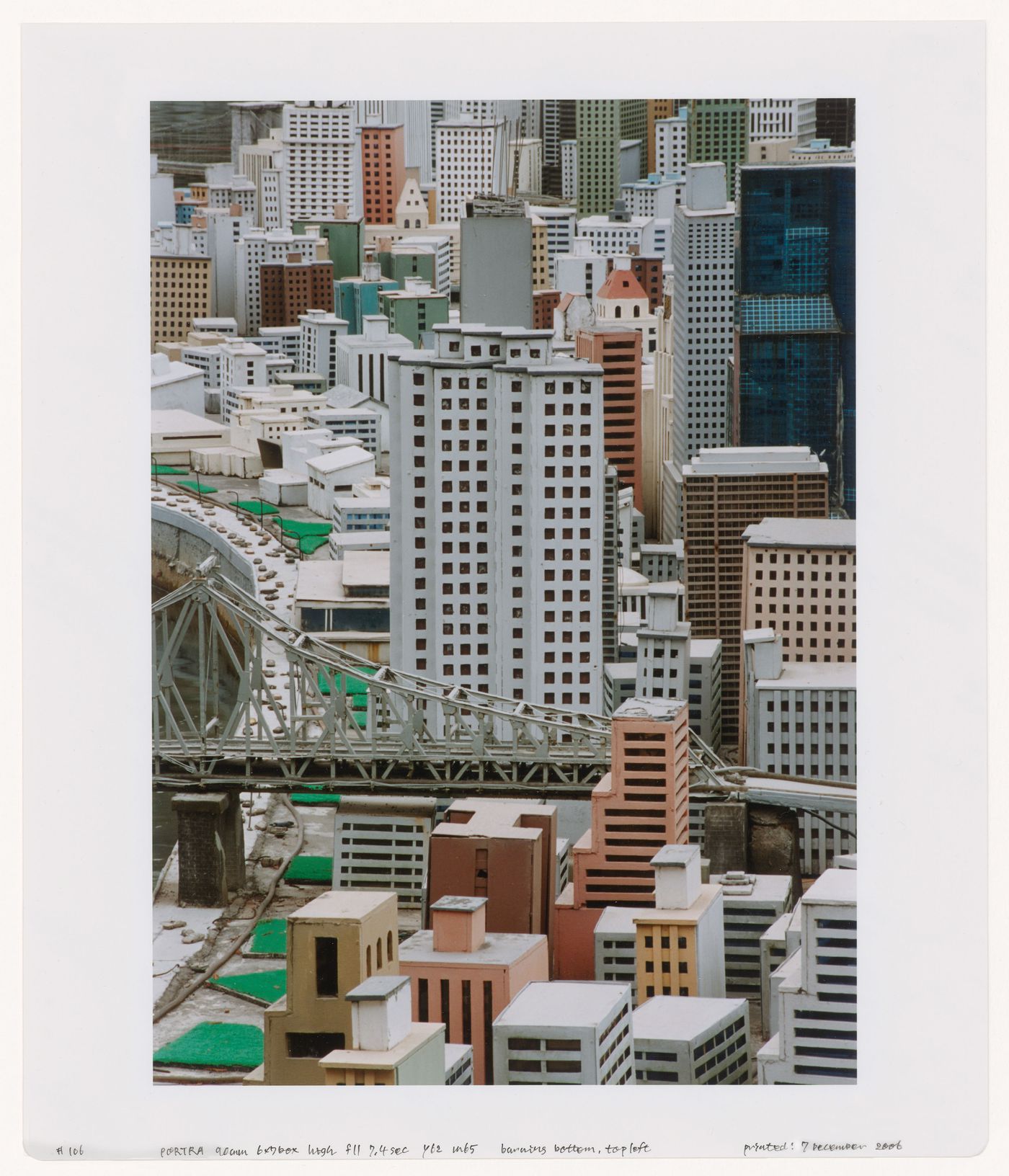 Partial view of a model of New York City, New York, at Window of the World, Shenzhen, China, from the series "New York/Window of the World"