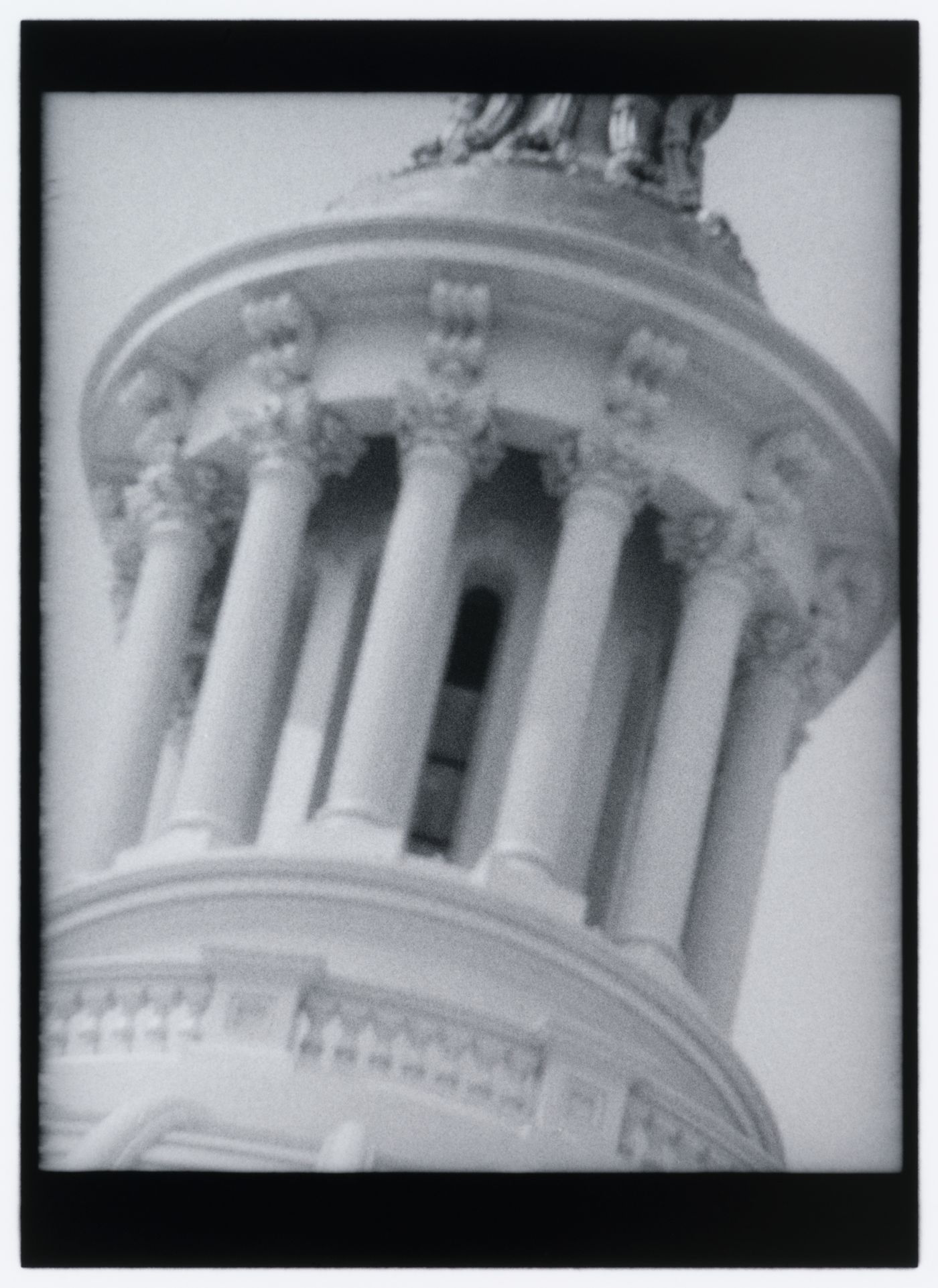 View of the tholos-like structure at the top of the dome of the Capitol, Washington D.C., United States, from the series "Empire"