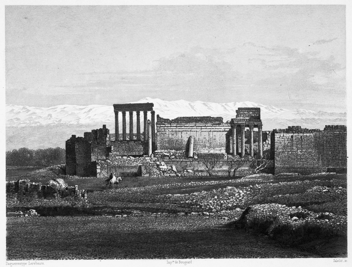 View of Temple of the Sun at Baʻlabakk, Syria (Lebanon)