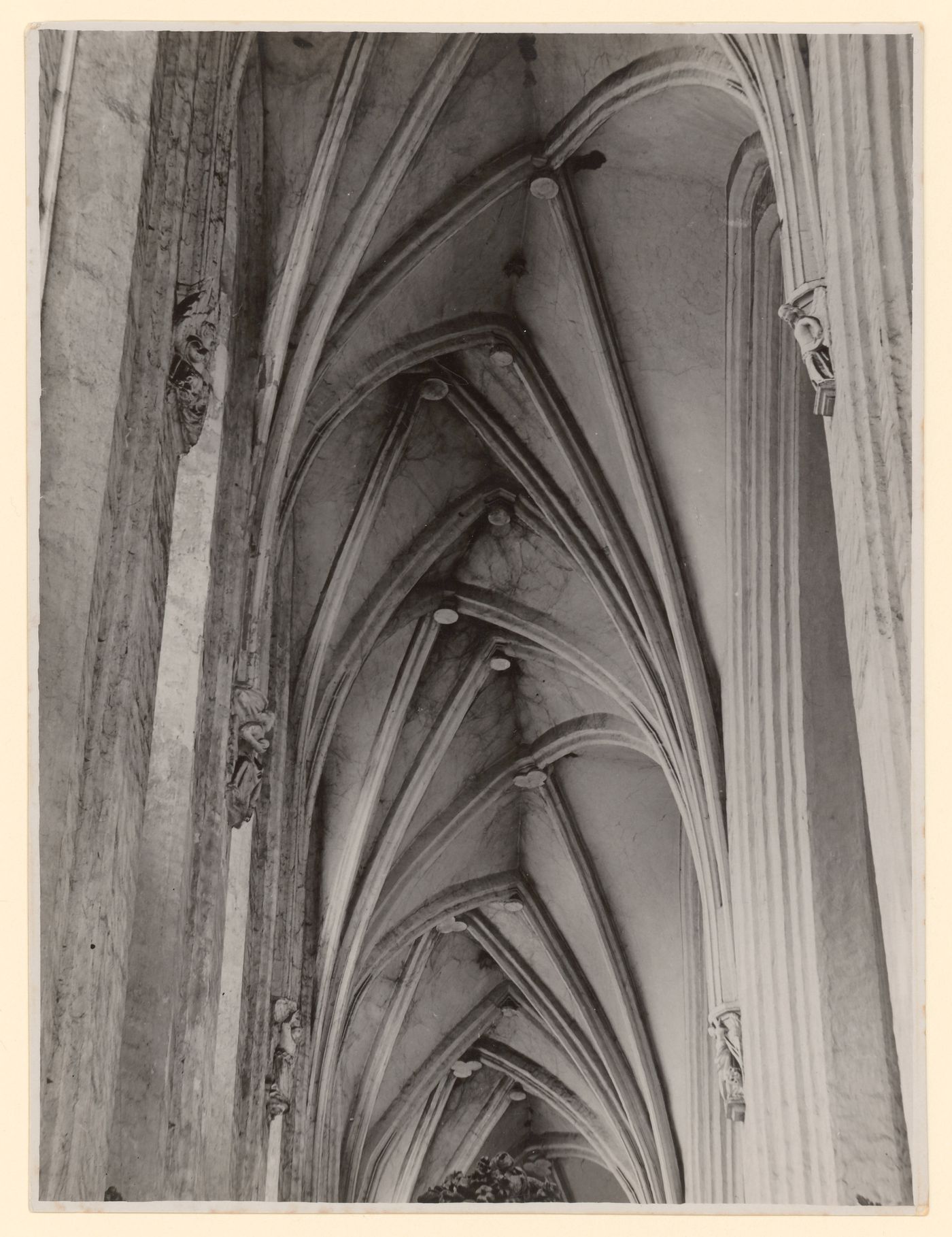 Church of Saint Maria auf dem Sande, south aisle, view of the vaulting, Breslau, Prussia