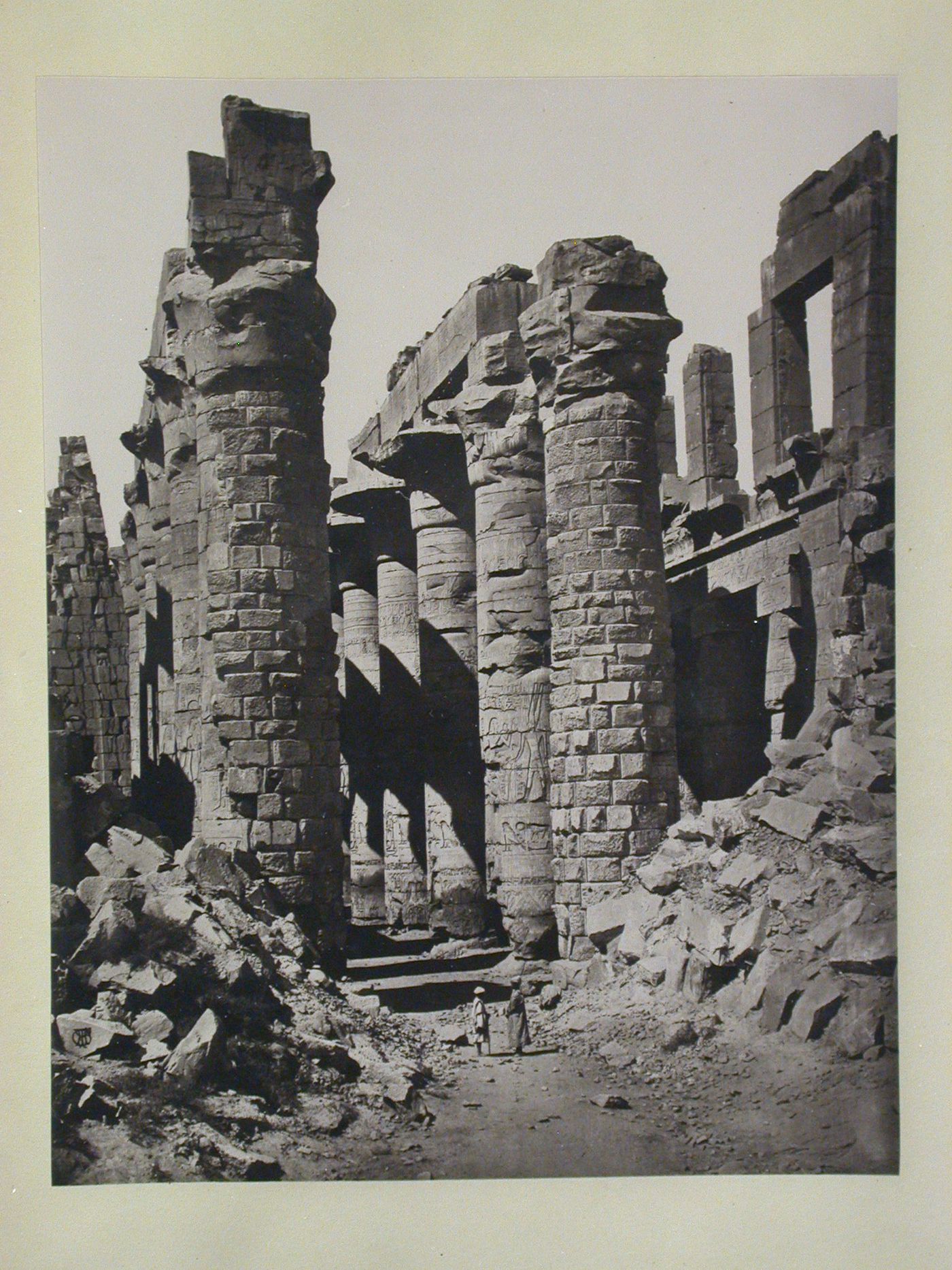 View of great hypostyle hall from the east, Great Temple of Amun-Re, Karnak, Thebes, Egypt