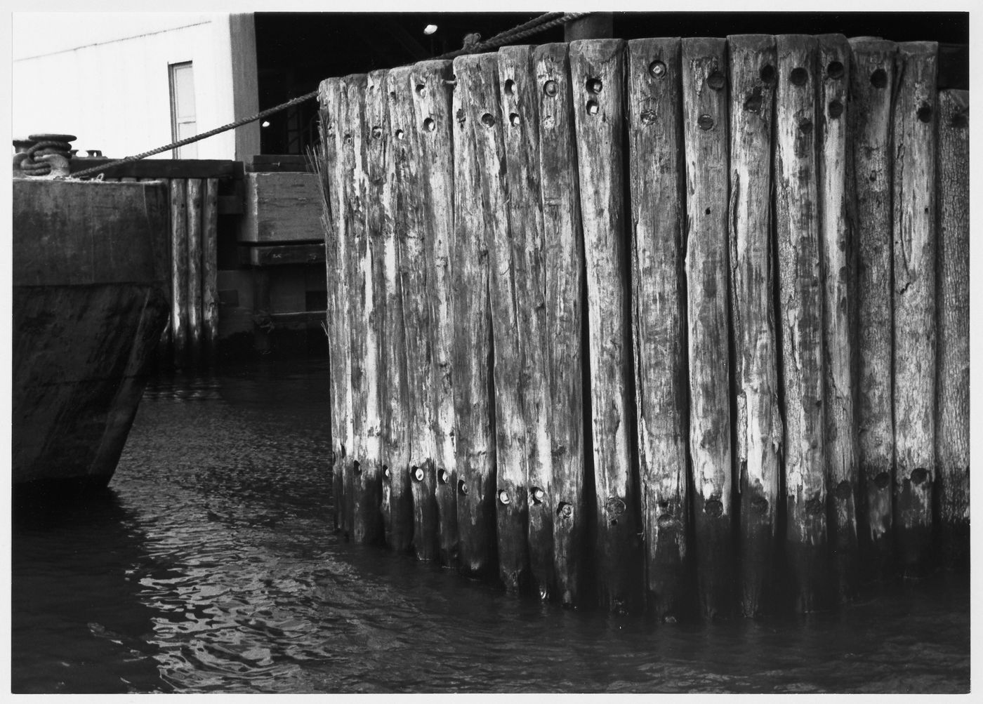 View of an harbour pier, New York City, New York