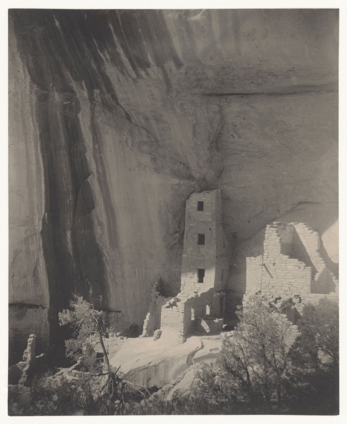 View of the the Square Tower House, Mesa Verde National Park, Colorado, United States