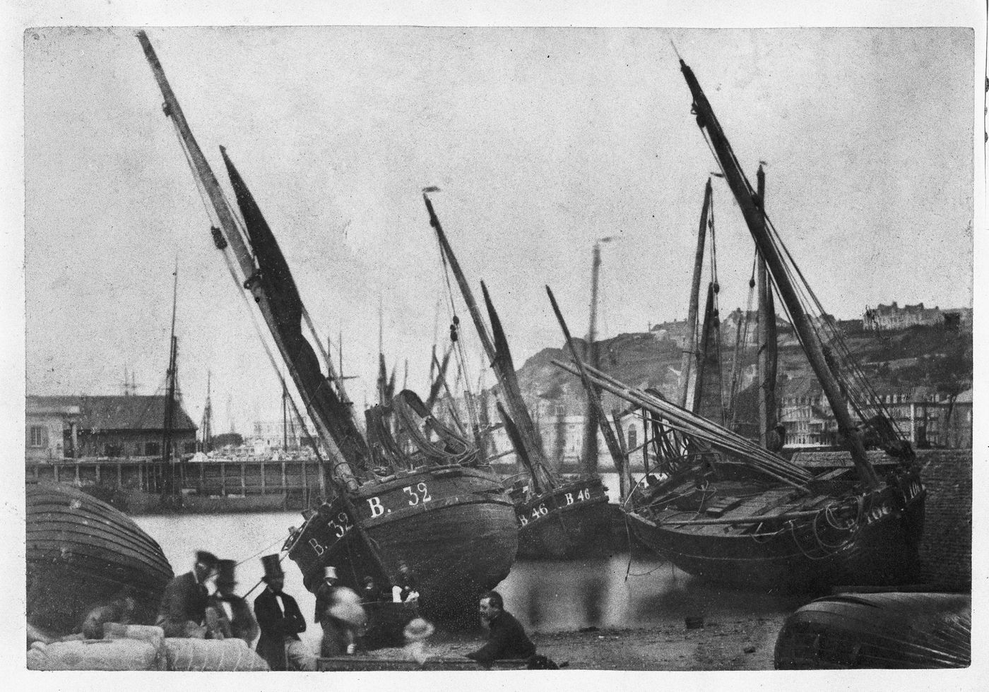 Sailing boats at port in Boulogne-sur-Mer, France